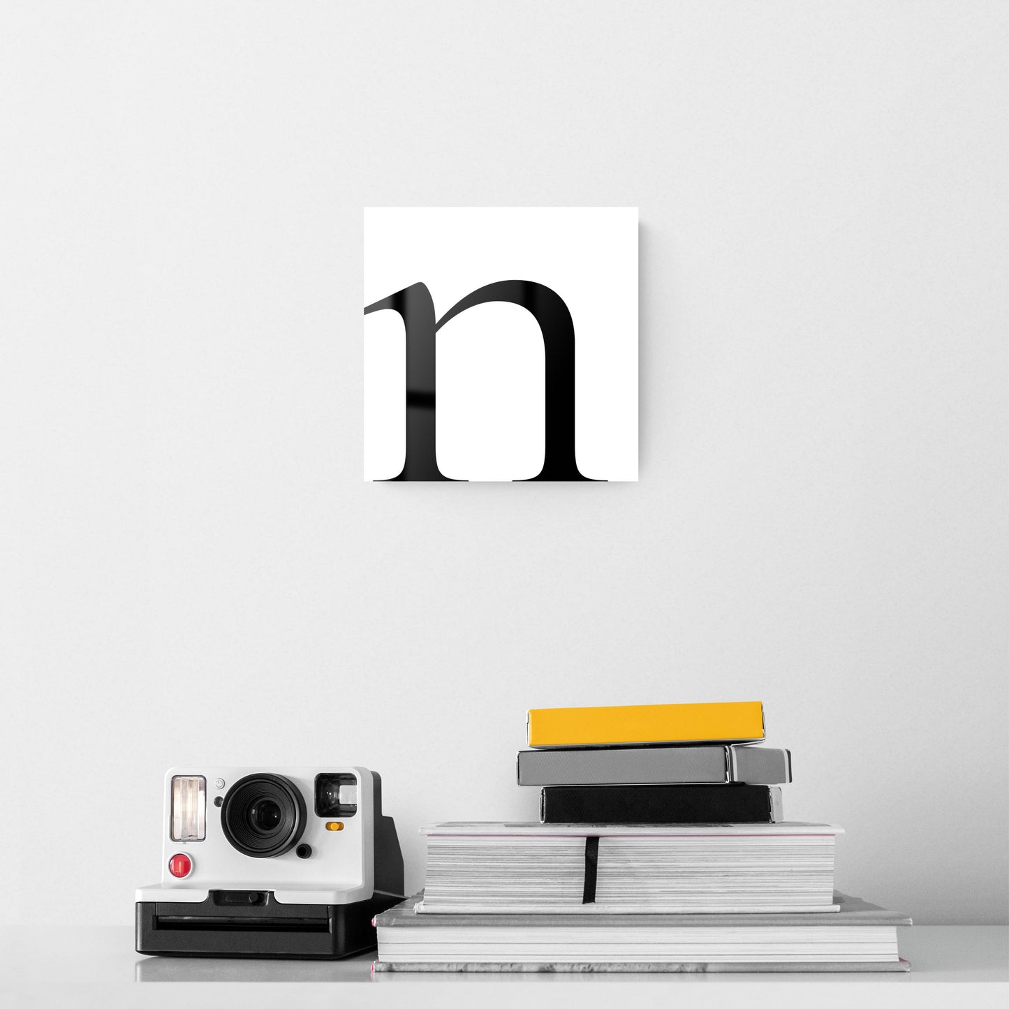 Minimal Monogram N | Hi-Def Glass Art | Eaches | Min 2