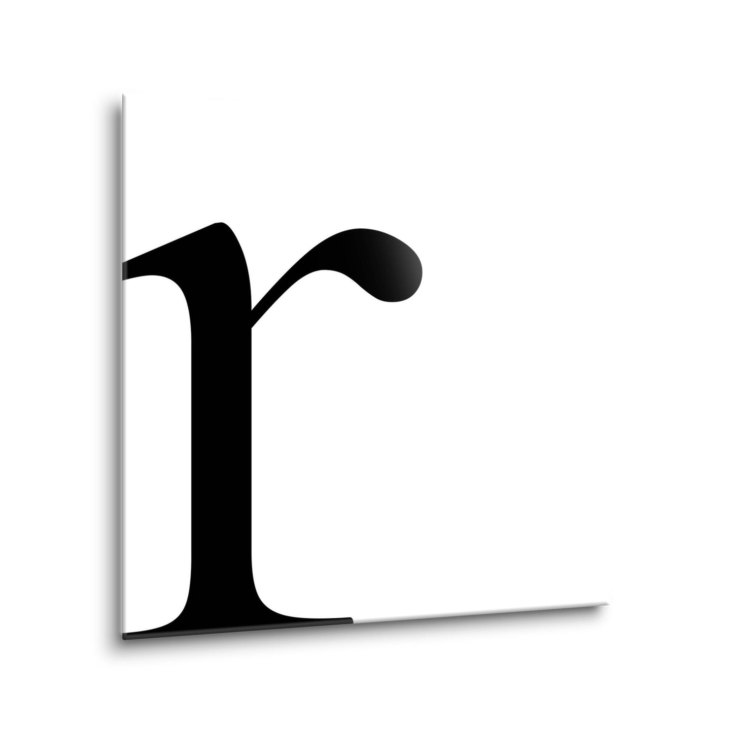 Minimal Monogram R | Hi-Def Glass Art | Eaches | Min 2