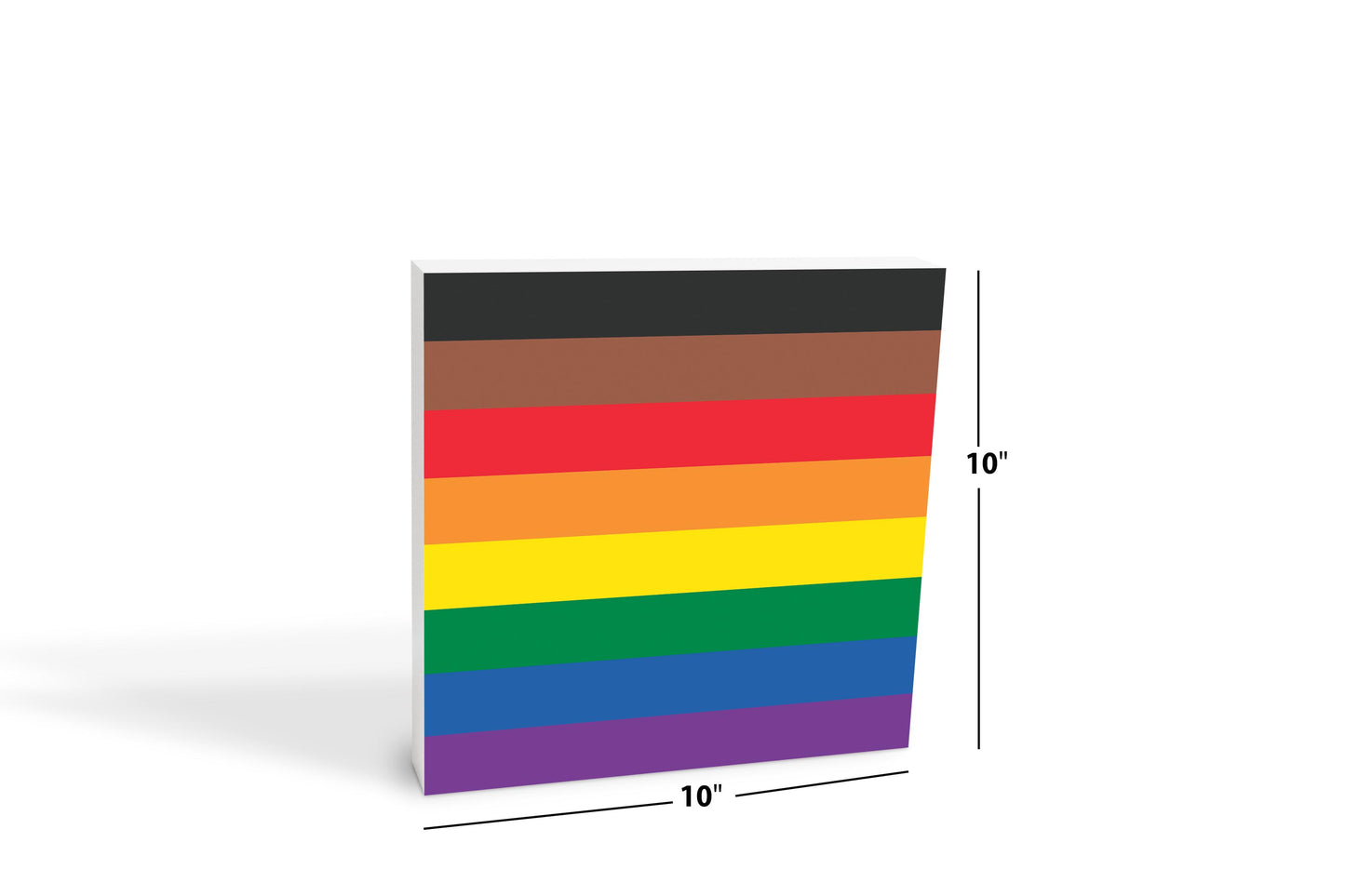 Philly Pride Flag Colors | Wood Block | Eaches | Min 2