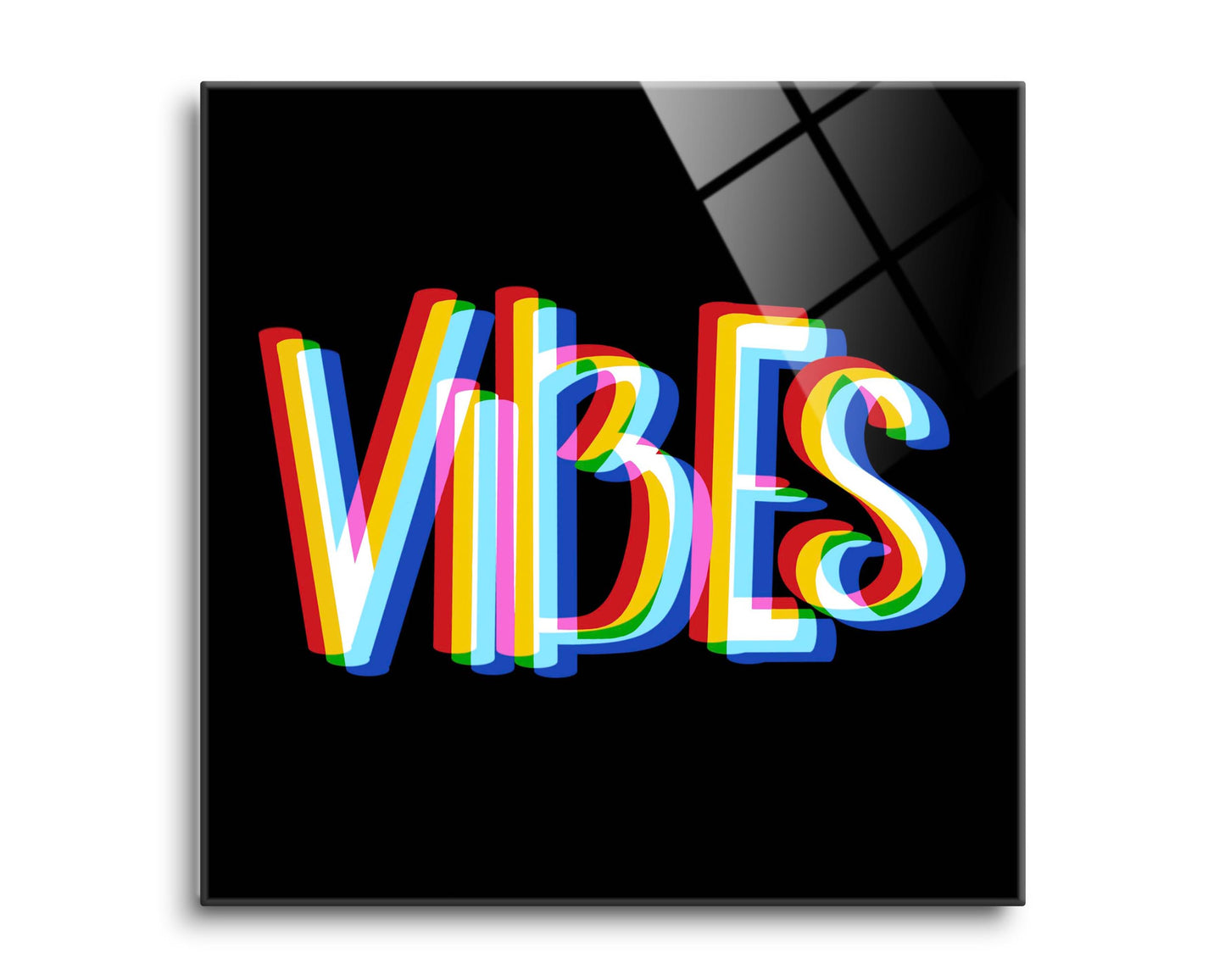Funky Vibes Illusion In Black | Hi-Def Glass Art | Eaches | Min 2