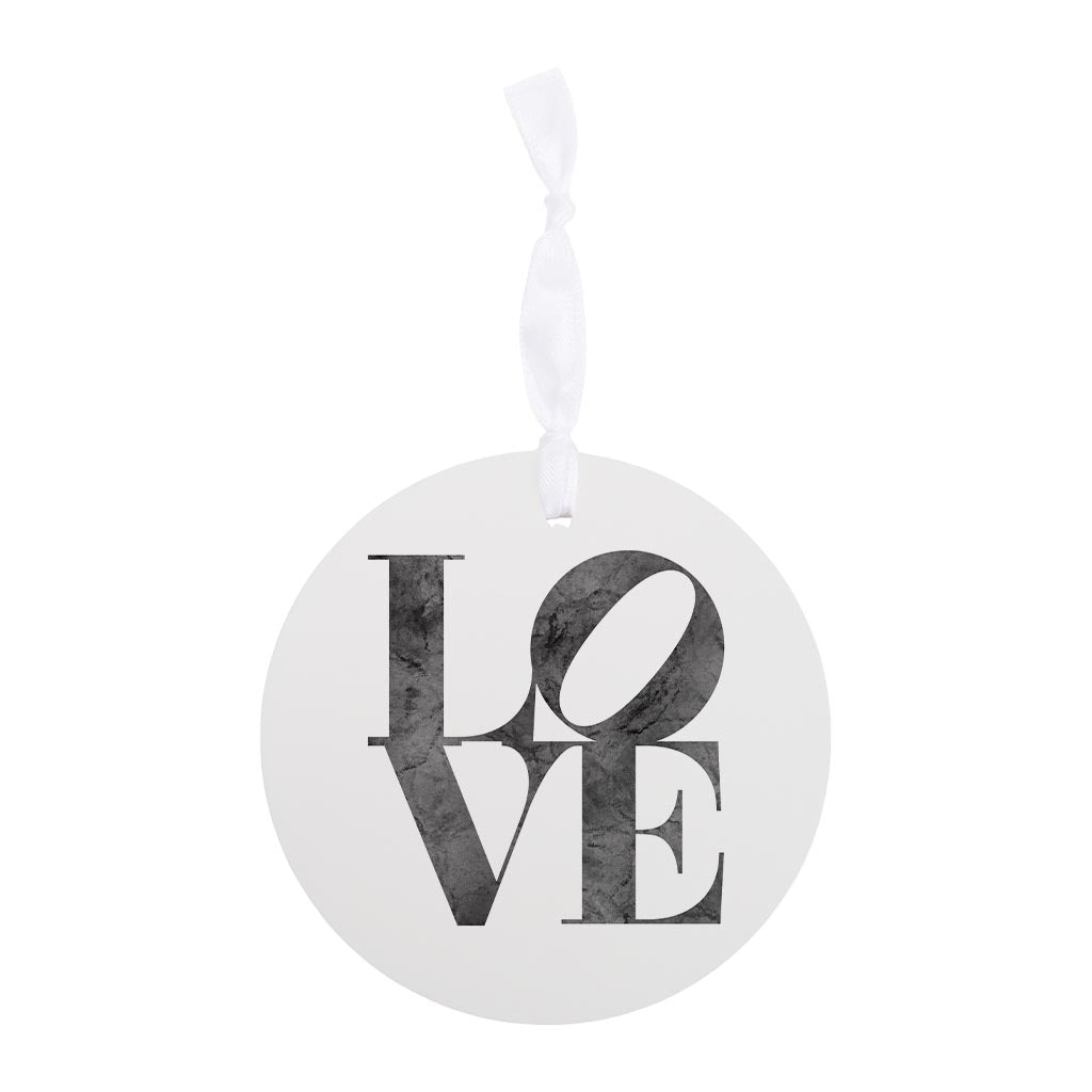 Minimalistic B&W Pennsylvania Love Light| Wood Ornament | Eaches | Min 6