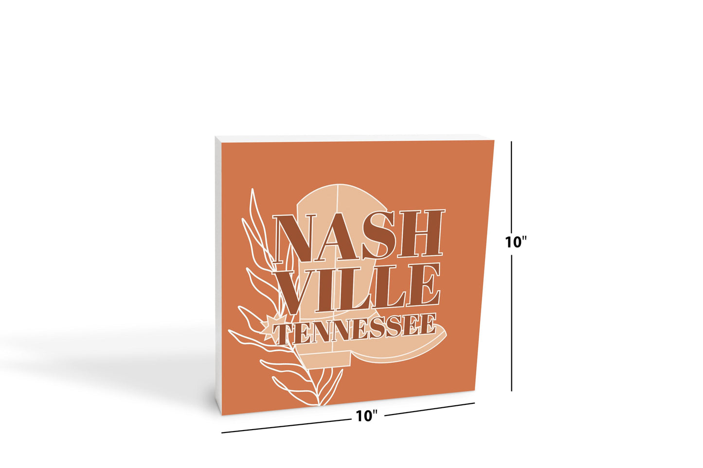 Modern Minimalist Tennessee Nashville Boot | Wood Block | Eaches | Min 2