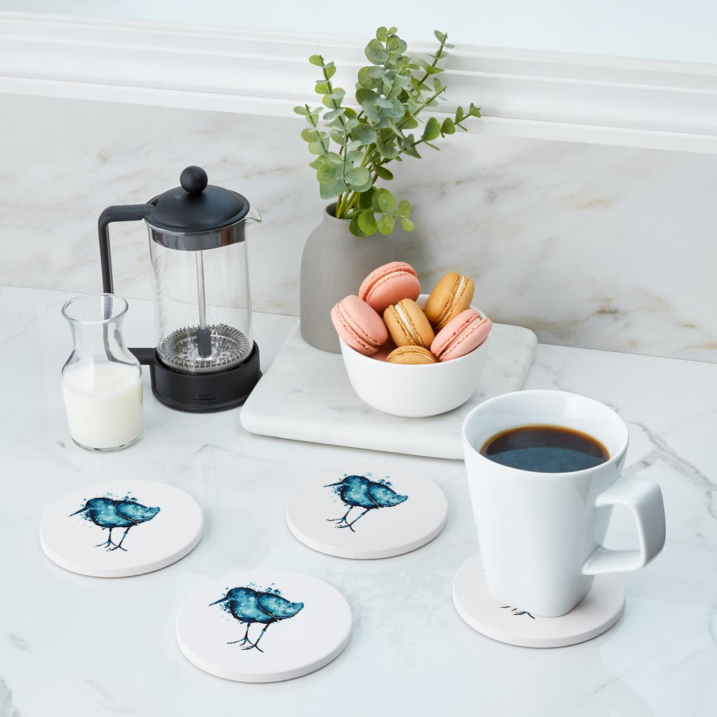 New England Water Color Sand Piper | Absorbent Coasters | Set of 4 | Min 2