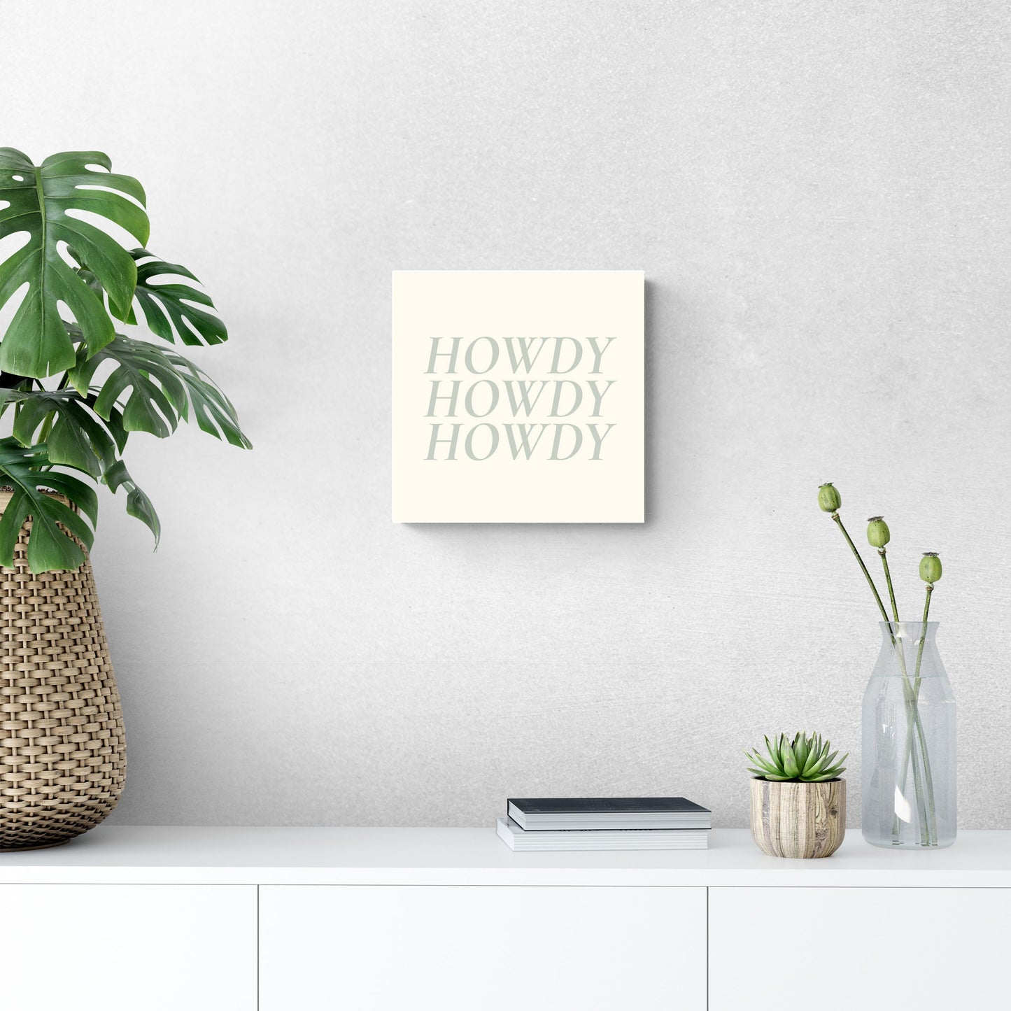 Modern Minimalist Oklahoma Howdy | Wood Sign | Eaches | Min 2