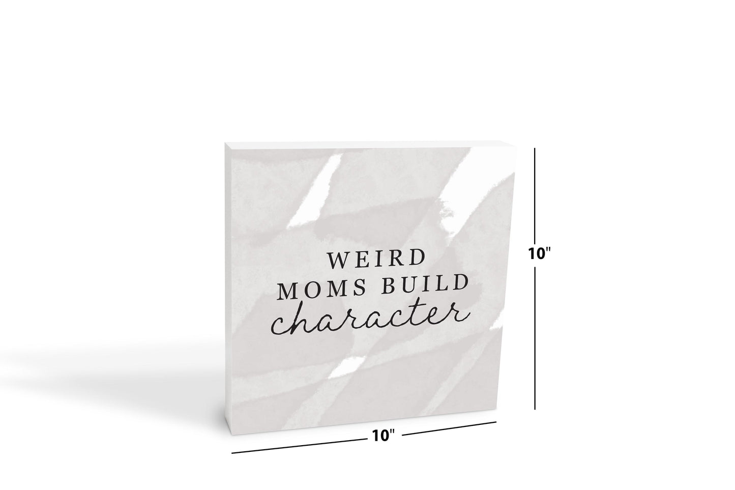 Modern Minimalist Mothers Day Weird Moms | Wood Block | Eaches | Min 2