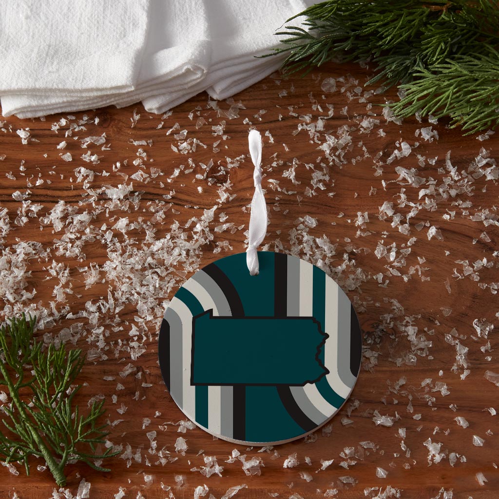 Modern Minimalist Pennsylvania Retro Shape| Wood Ornament | Eaches | Min 6
