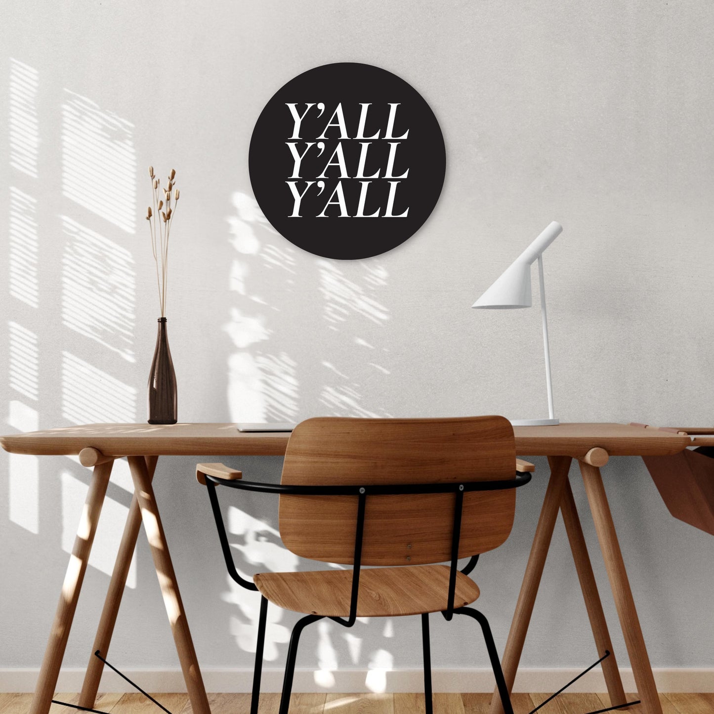 Minimalistic B&W Texas Yall | Wood Sign | Eaches | Min 1