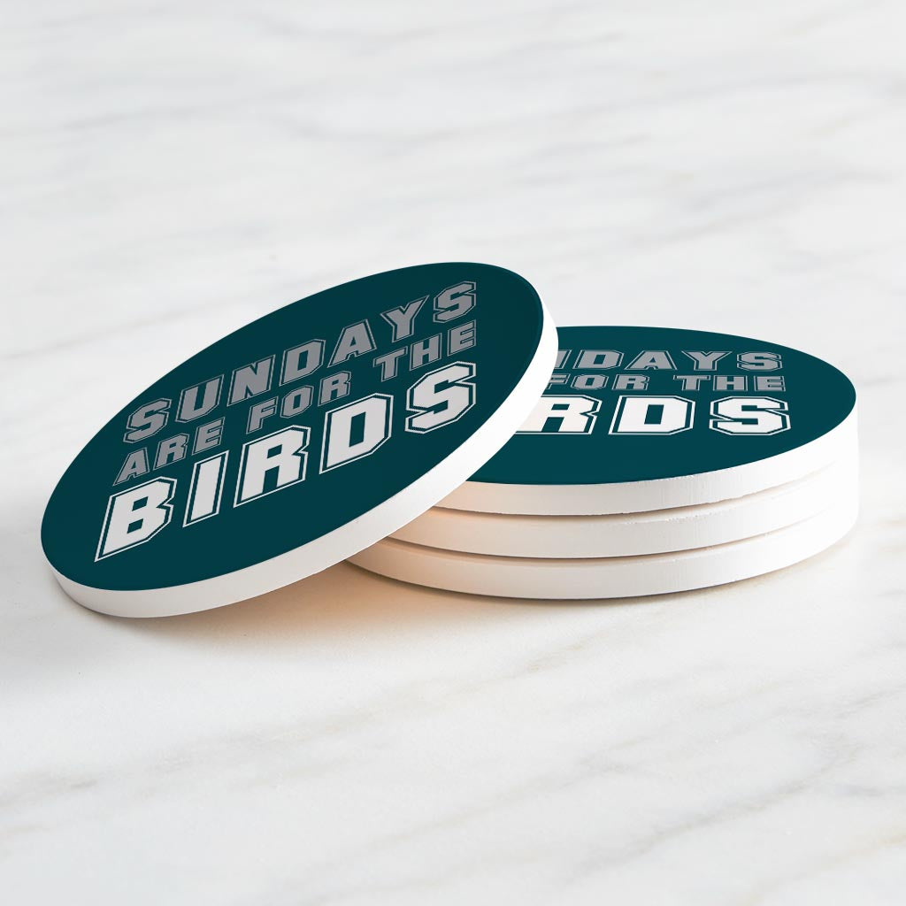 Modern Minimalist Pennsylvania Bird Sundays | Absorbent Coasters | Set of 4 | Min 2