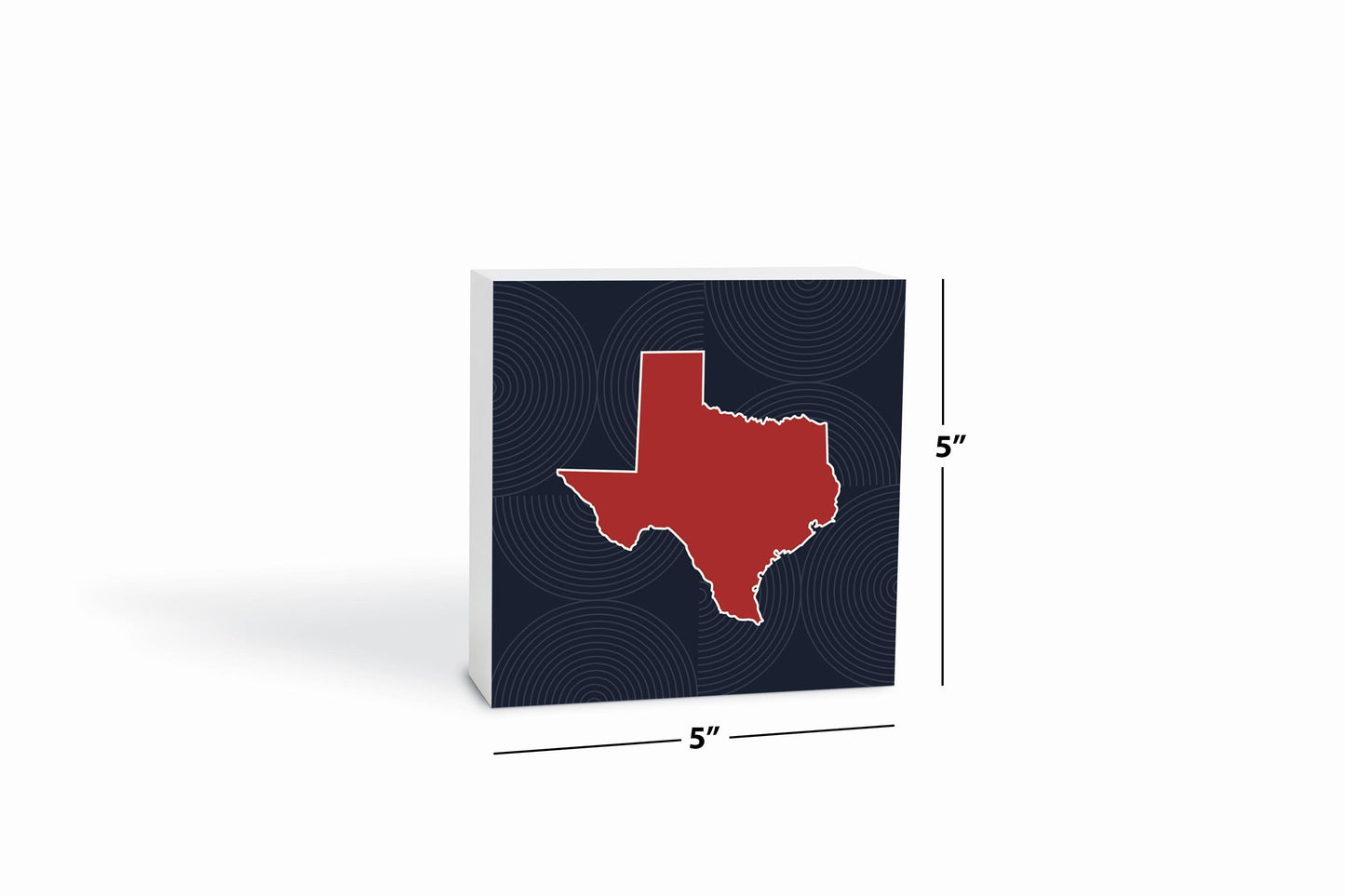 Modern Minimalist Texas Colors Shape | Wood Block | Eaches | Min 4