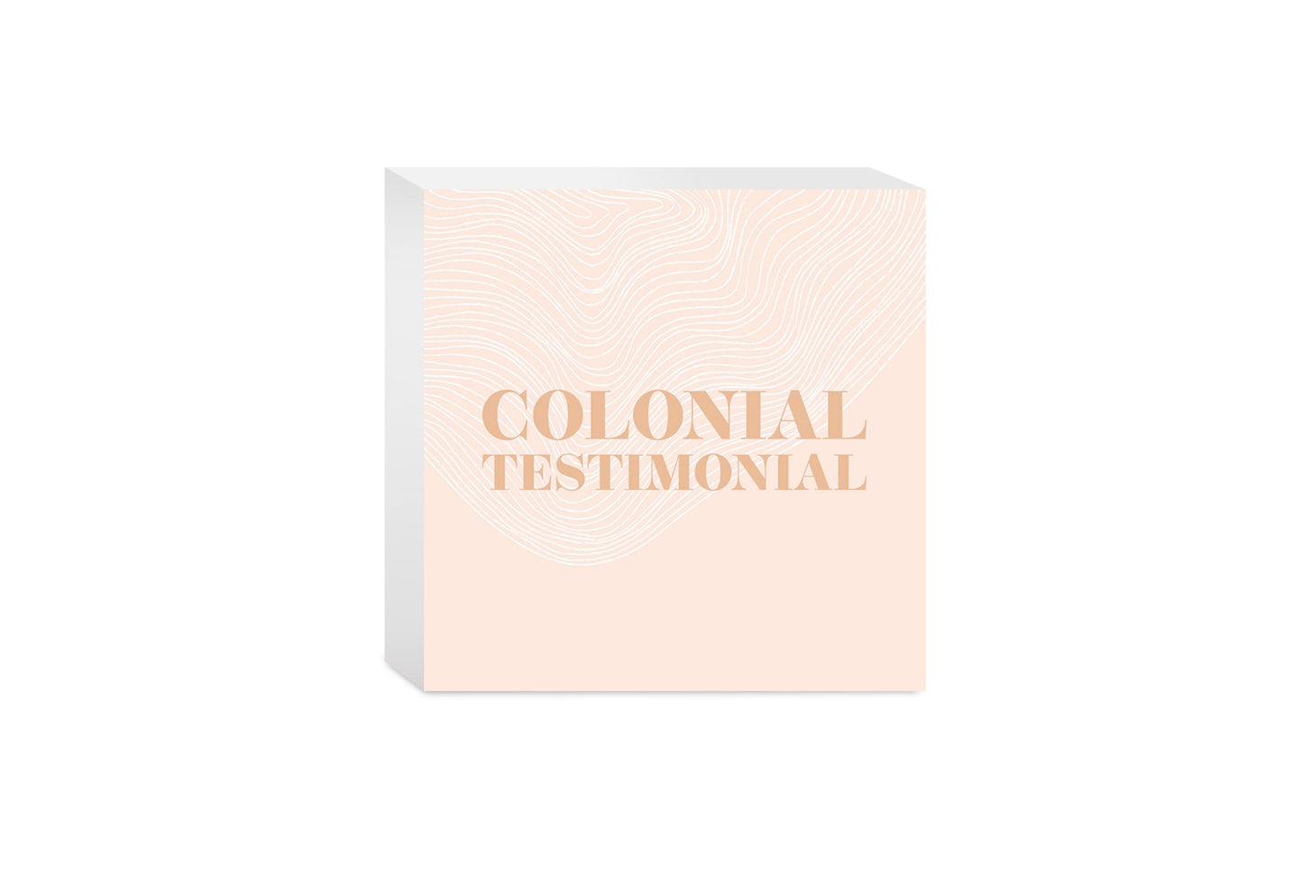 Modern Minimalist Pennsylvania Colonial Quip | Wood Block | Eaches | Min 4