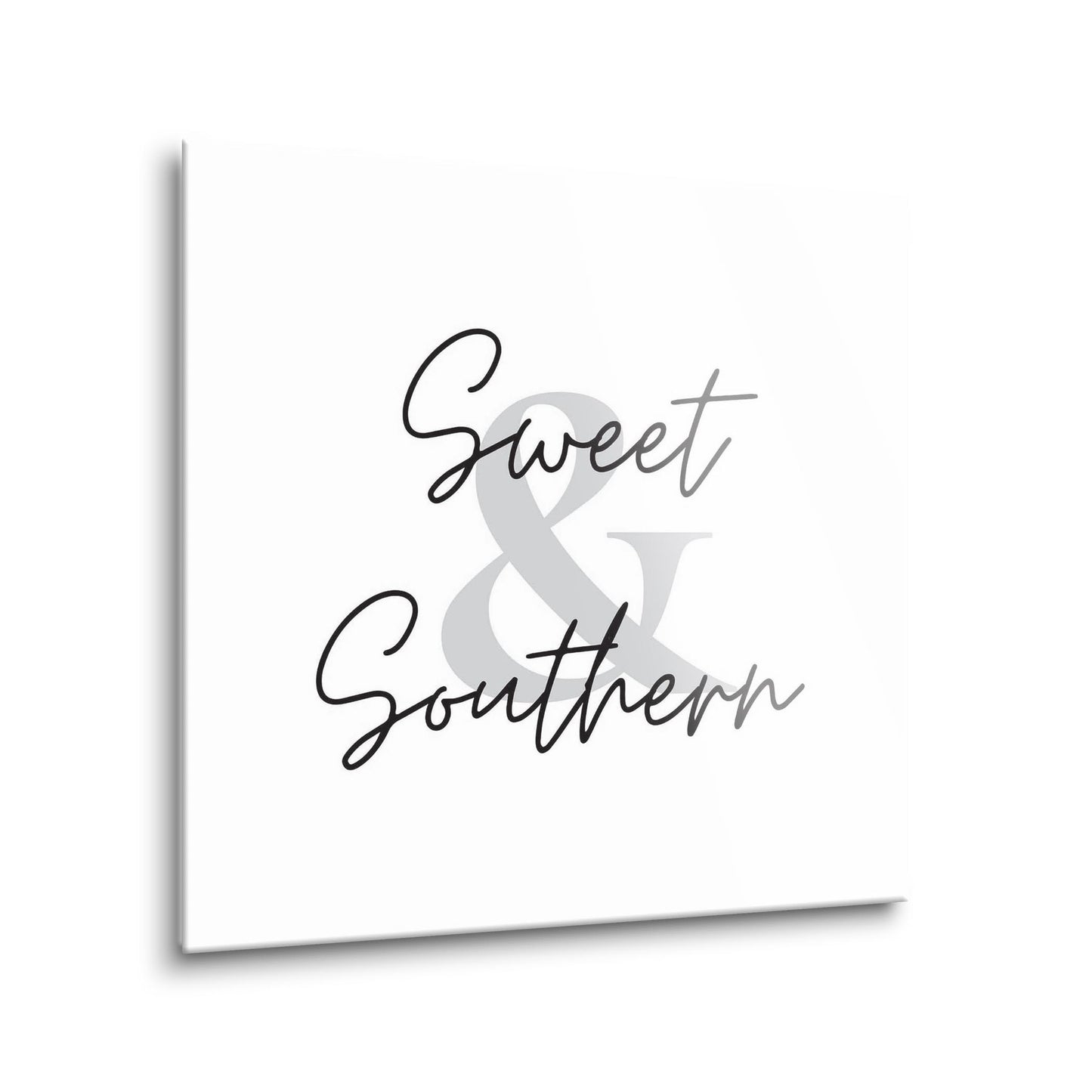 Minimalistic B&W Texas Sweet Southern | Hi-Def Glass Art | Eaches | Min 1