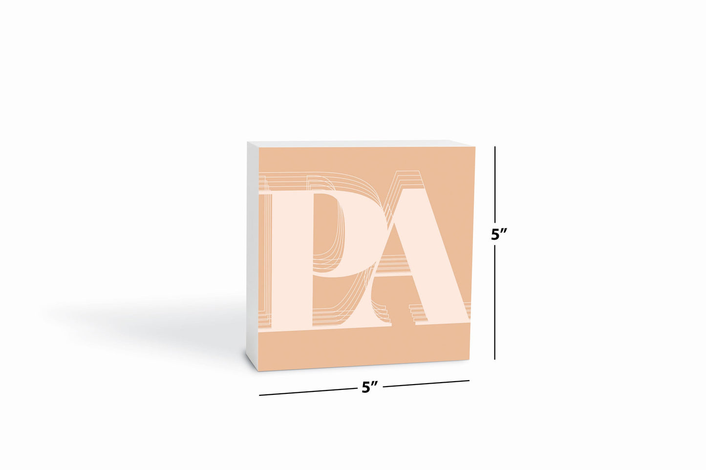 Modern Minimalist Pennsylvania Pa Initials Light | Wood Block | Eaches | Min 4
