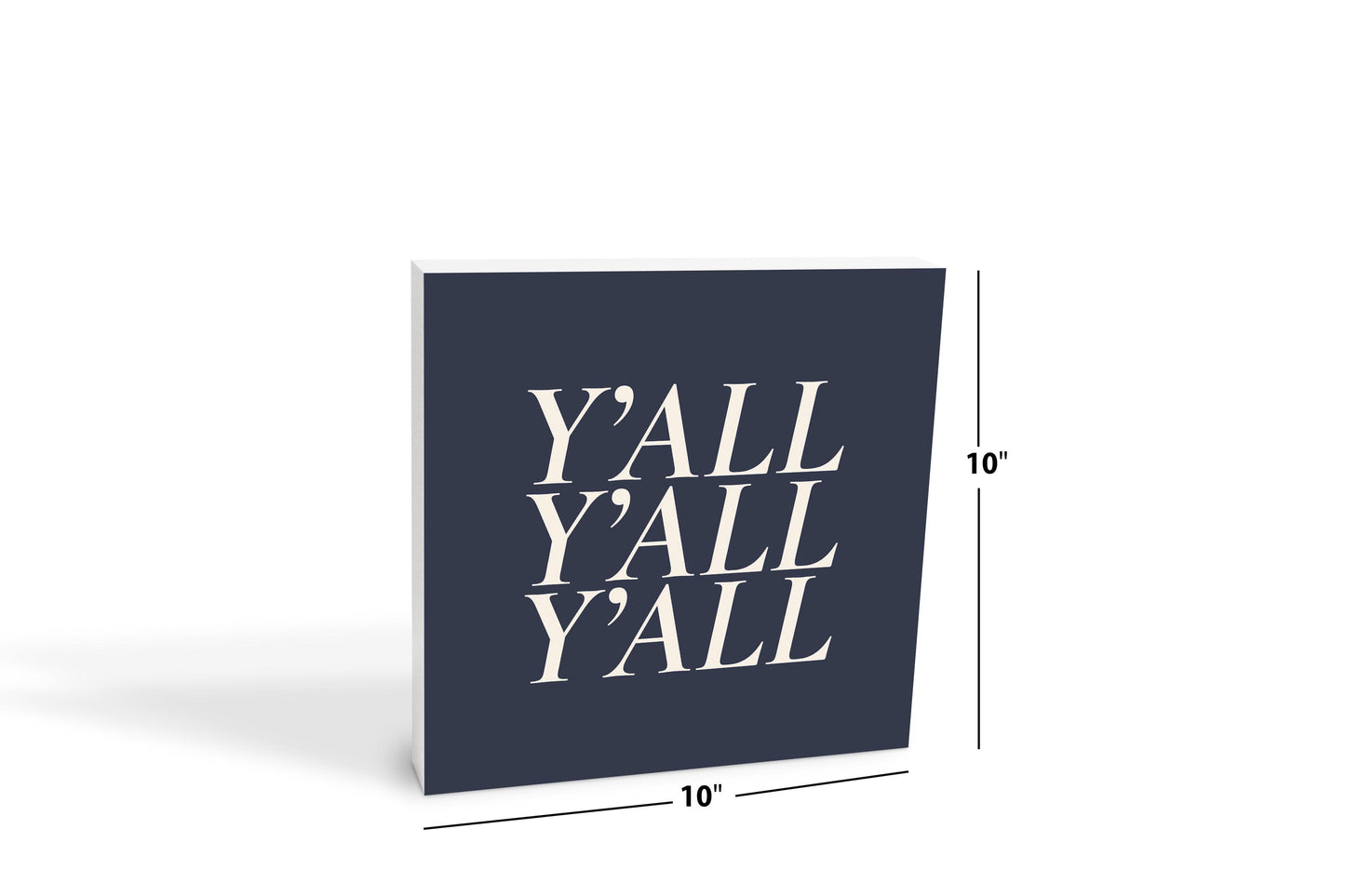 Modern Minimalist Texas Yall | Wood Block | Eaches | Min 2