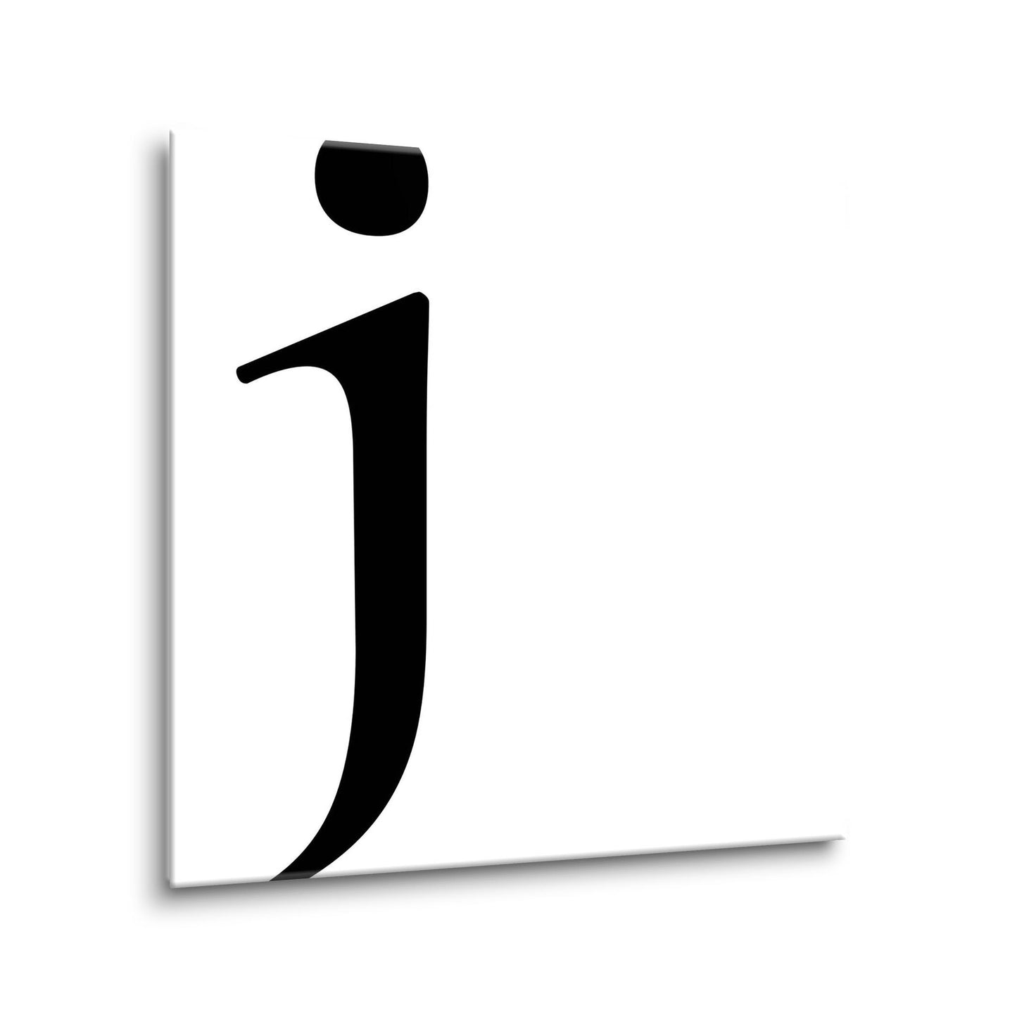 Minimal Monogram J | Hi-Def Glass Art | Eaches | Min 1