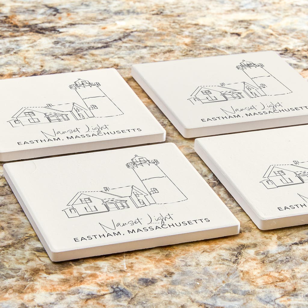 Nauset Light| Absorbent Coasters | Set of 4 | Min 2