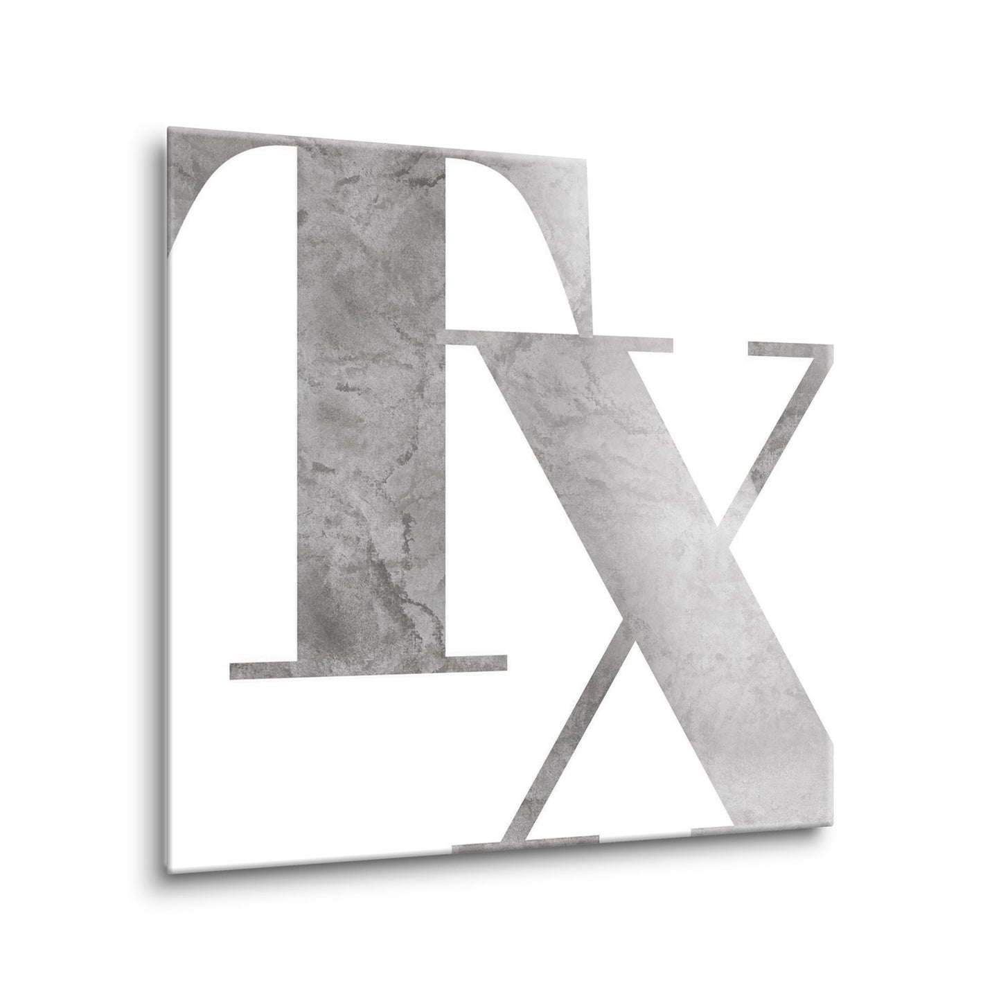 Modern White Texas Initials | Hi-Def Glass Art | Eaches | Min 2