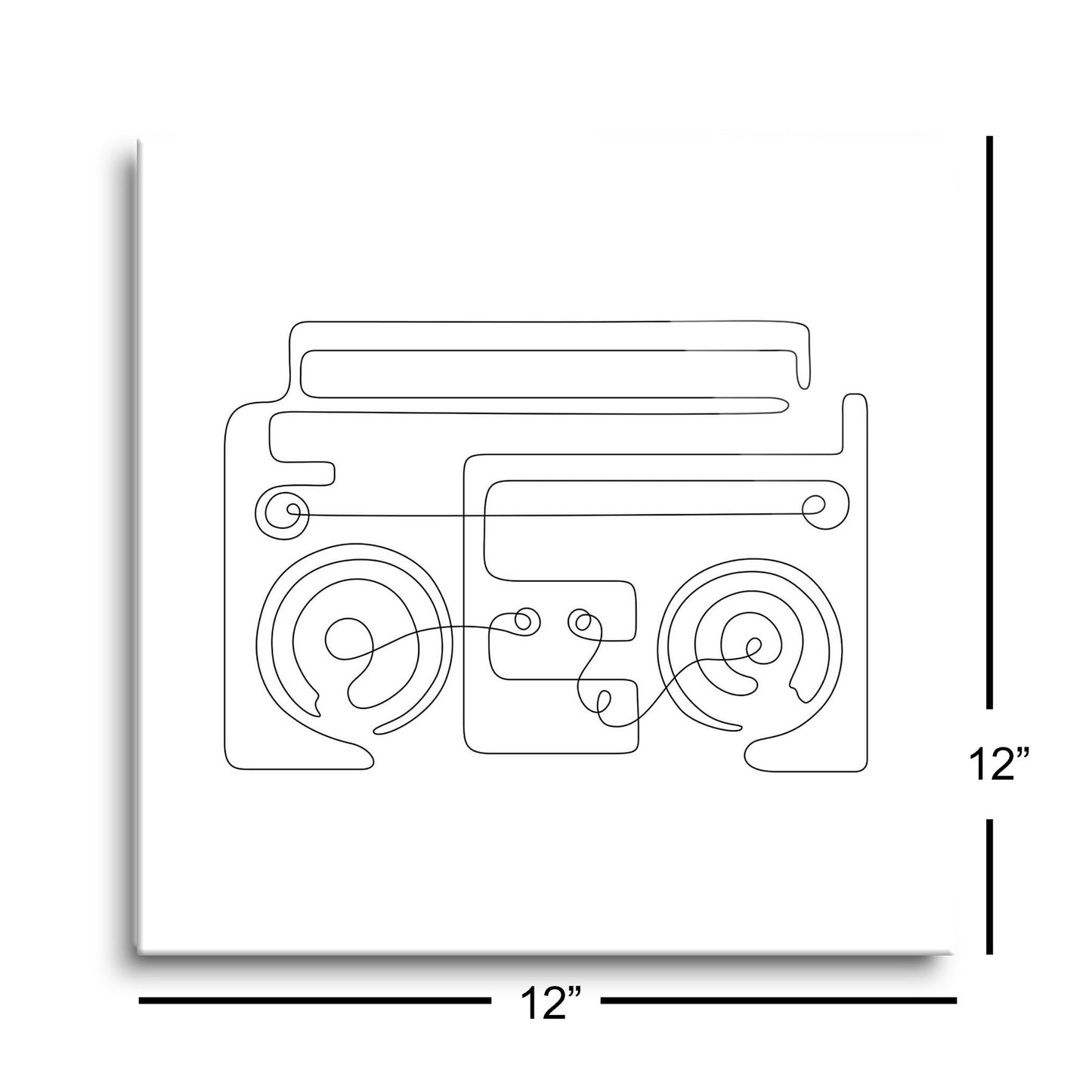 Minimalistic Music Line Drawings | Hi-Def Glass Art | Eaches | Min 1