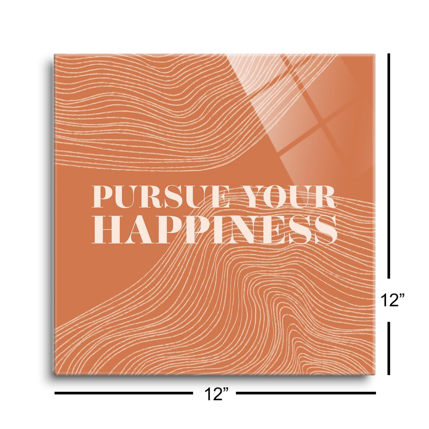 Modern Minimalist Pennsylvania Happiness Quip | Hi-Def Glass Art | Eaches | Min 1
