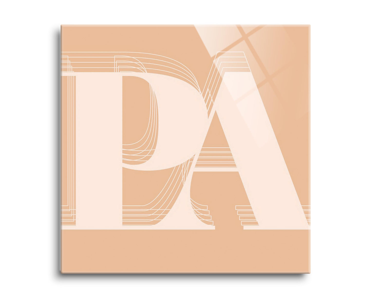 Modern Minimalist Pennsylvania Pa Initials Light | Hi-Def Glass Art | Eaches | Min 2