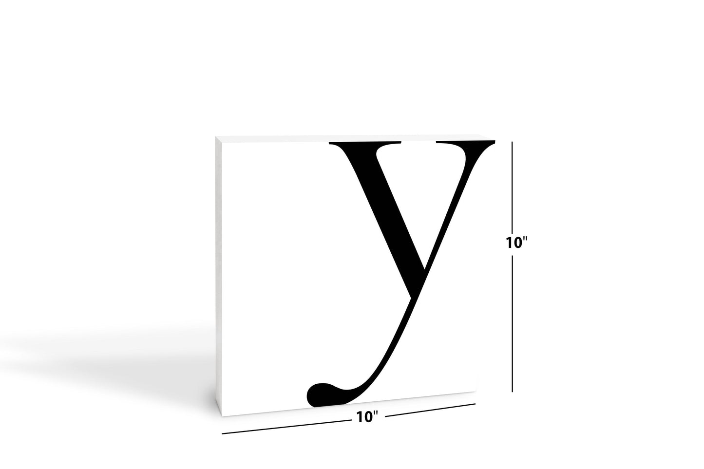 Minimal Monogram Y | Wood Block | Eaches | Min 2