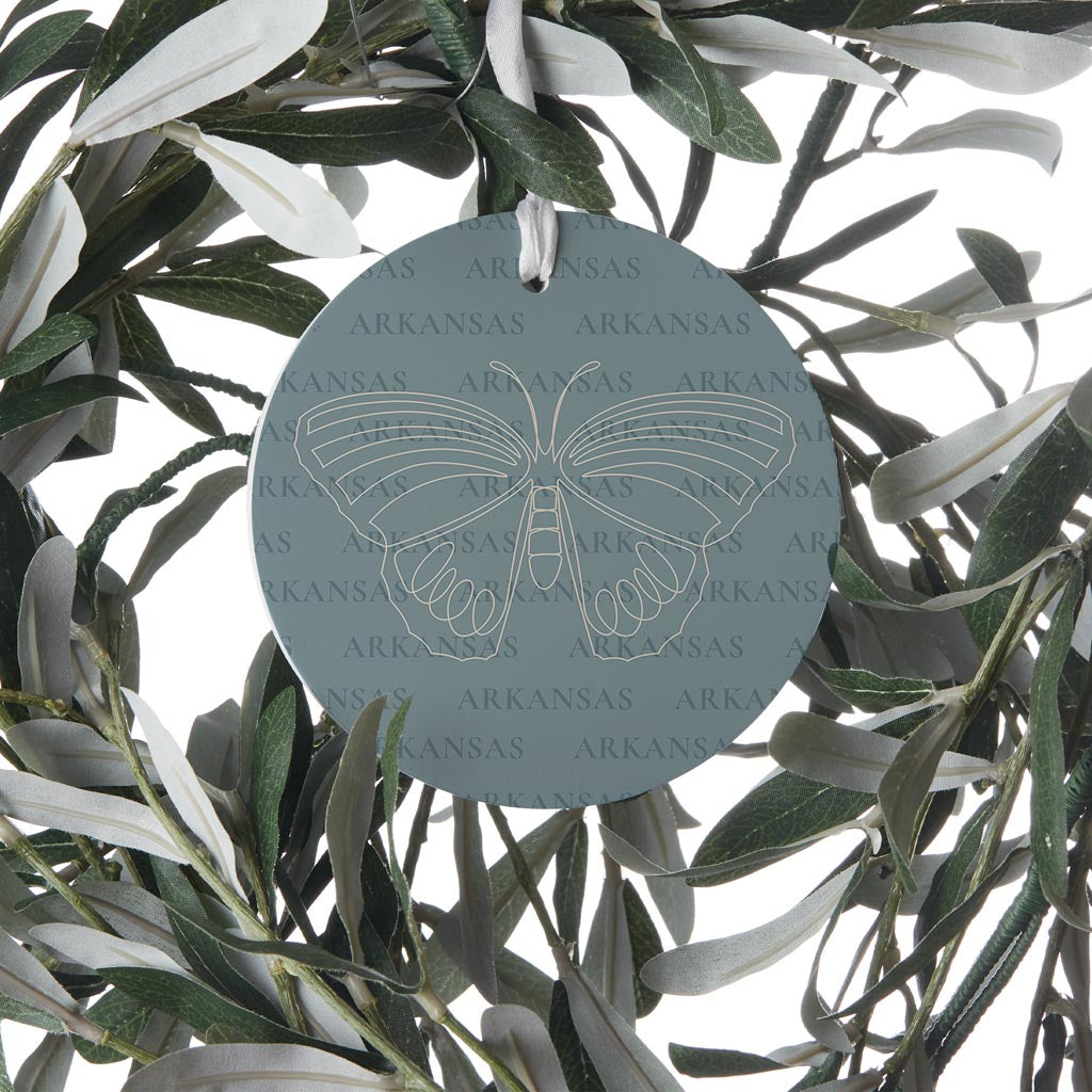 Modern Minimalist Arkansas Diana Fritillary Butterfly | Wood Ornament | Eaches | Min 6