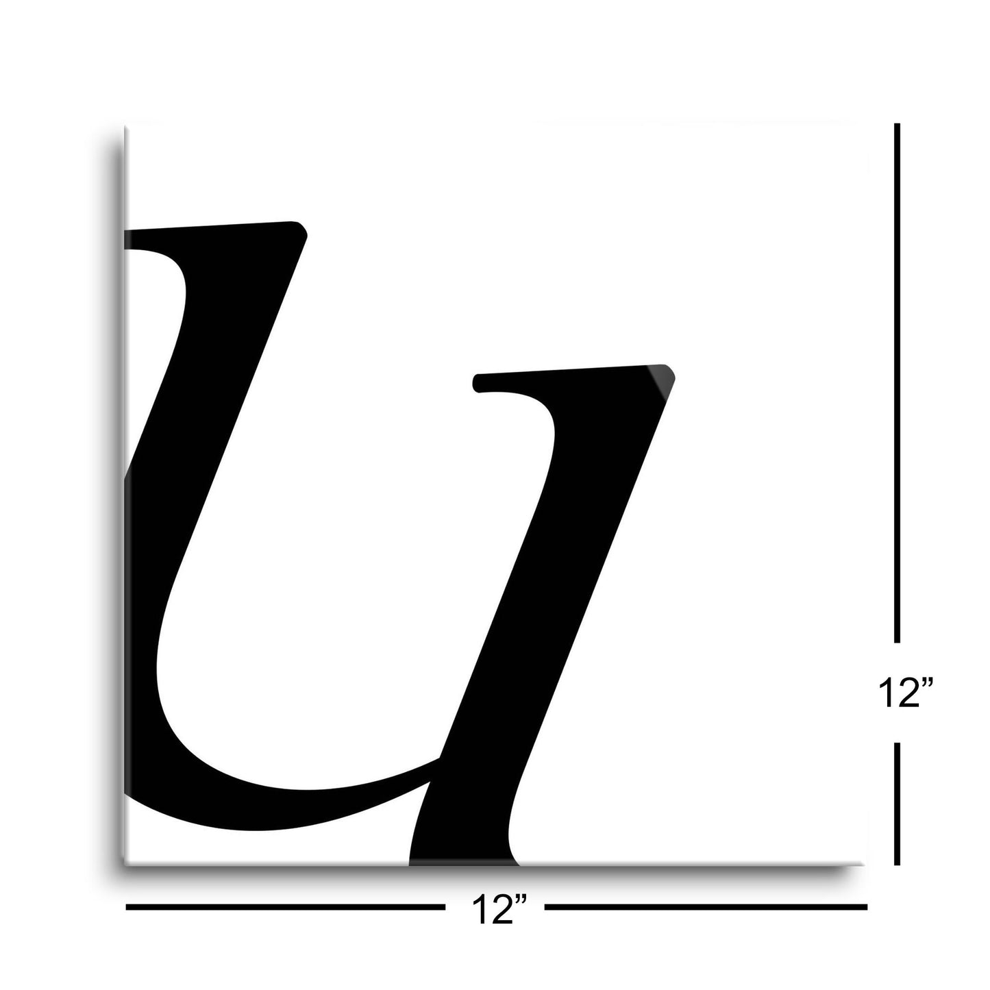 Minimal Monogram U | Hi-Def Glass Art | Eaches | Min 1