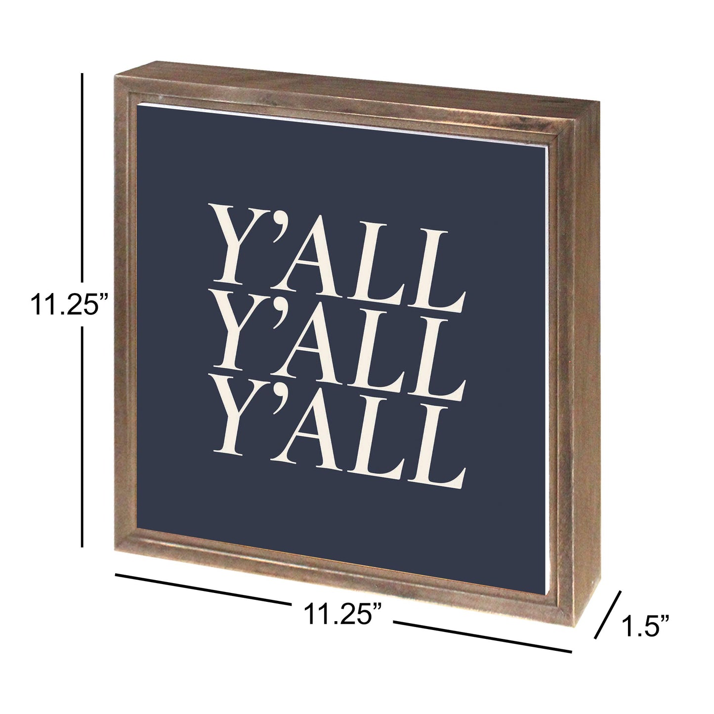 Modern Minimalist Texas Yall | Wood Sign | Eaches | Min 1
