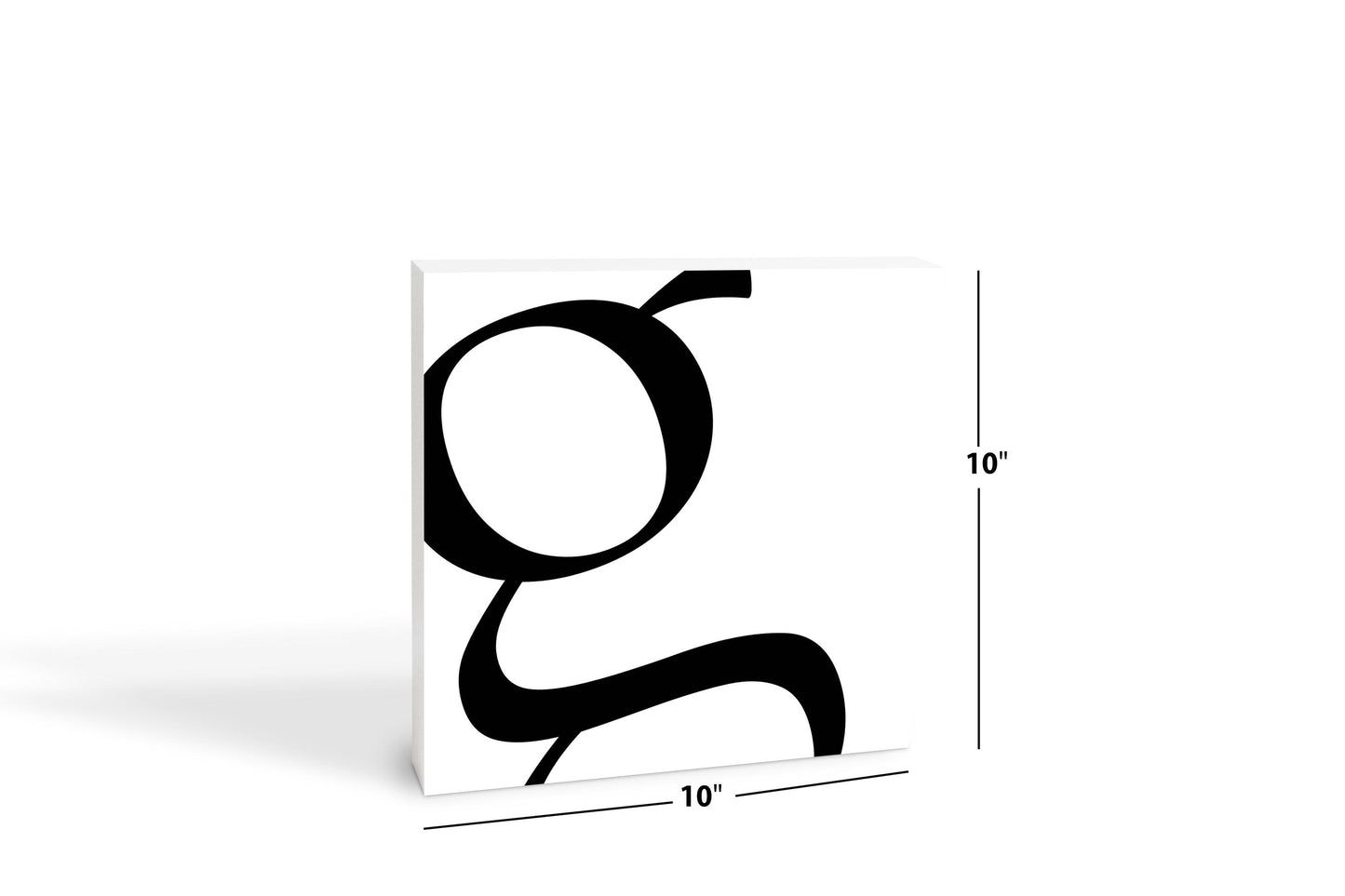 Minimal Monogram G | Wood Block | Eaches | Min 2