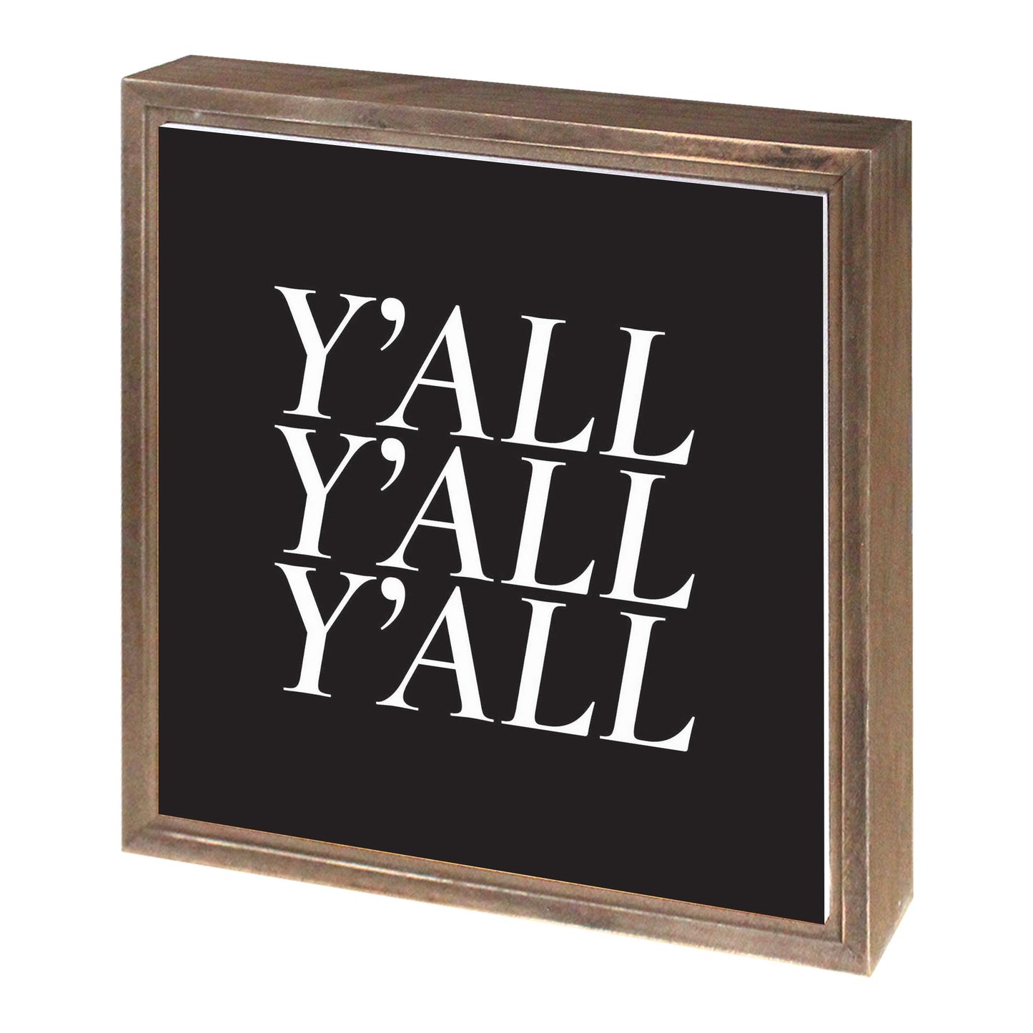 Minimalistic B&W Texas Yall | Wood Sign | Eaches | Min 1