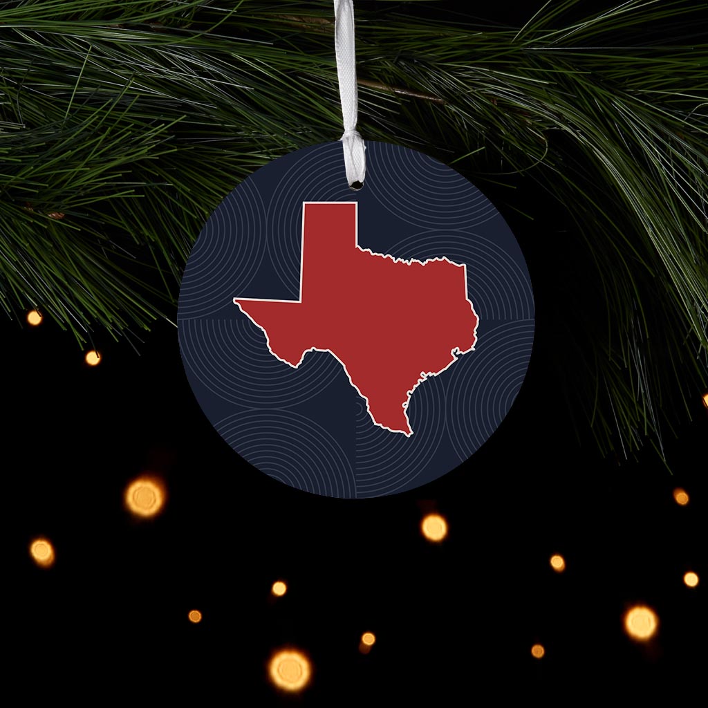Modern Minimalist Texas Colors Shape | Wood Ornament | Eaches | Min 6