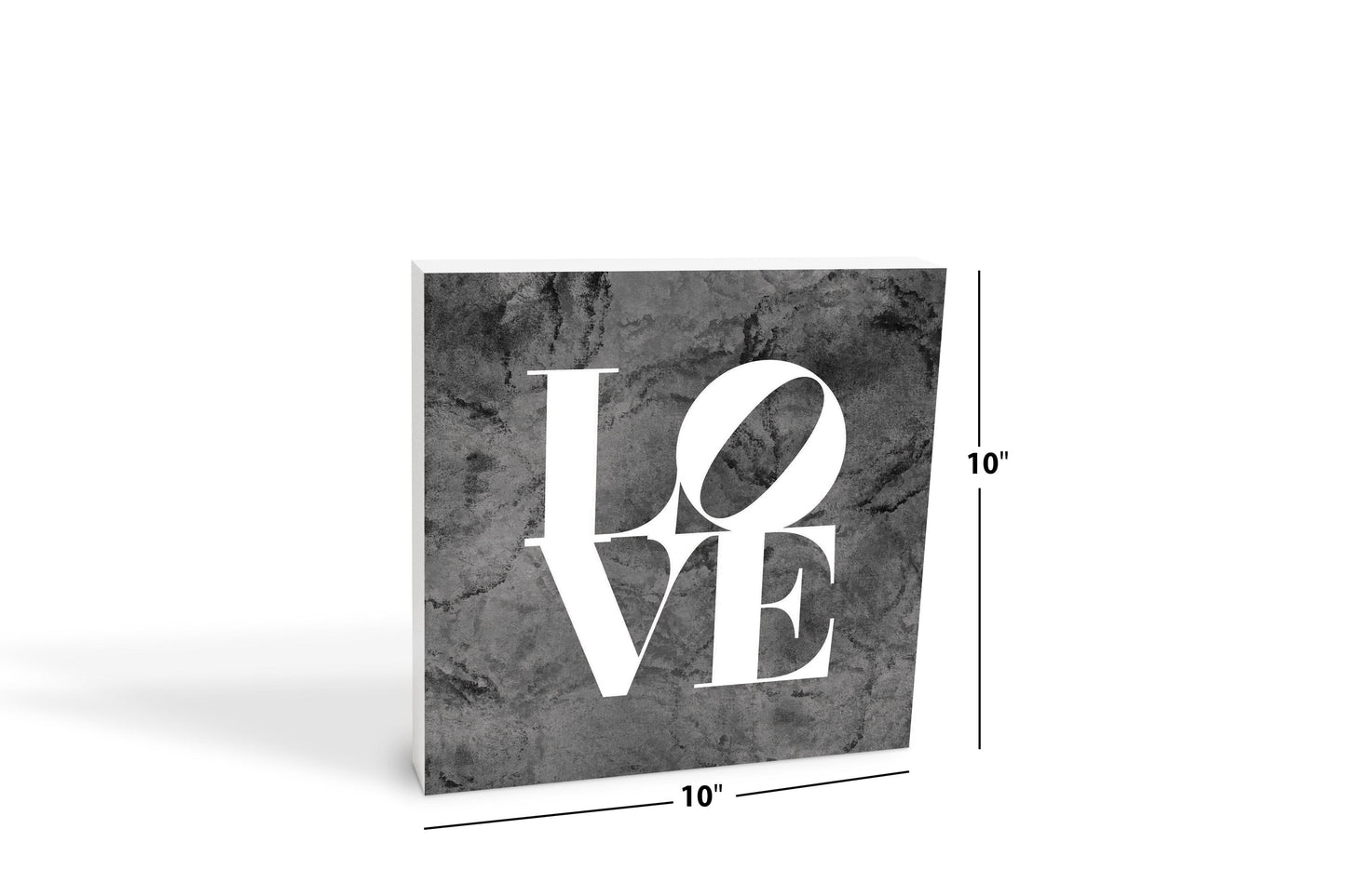 Minimalistic B&W Pennsylvania Love Dark | Wood Block | Eaches | Min 2