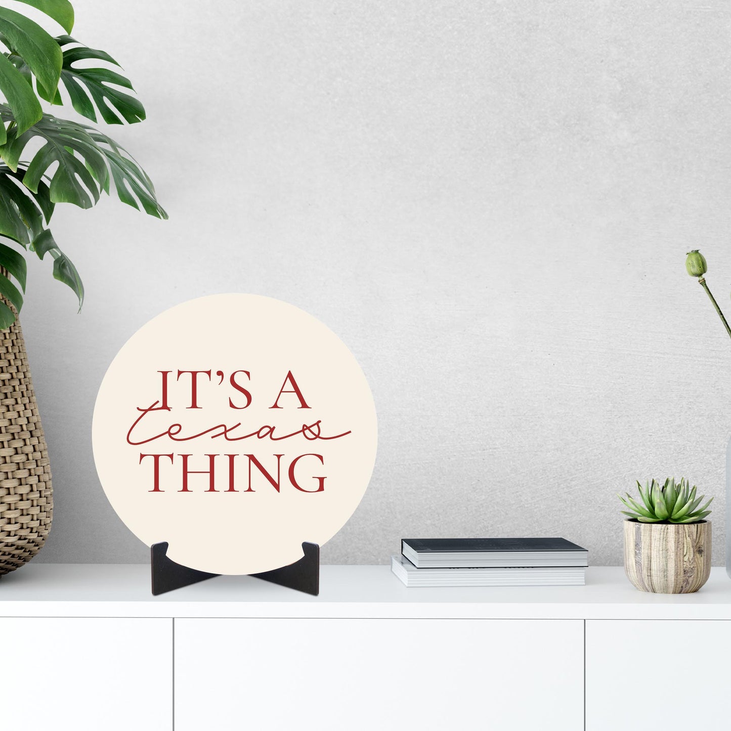 Modern Minimalist Texas It S A Texas Thing | Wood Sign | Eaches | Min 1