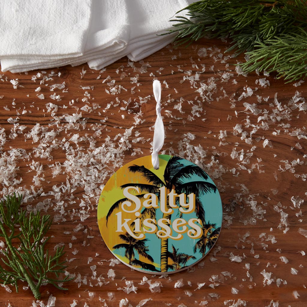 Salty Kisses Palm Trees| Wood Ornament | Eaches | Min 6