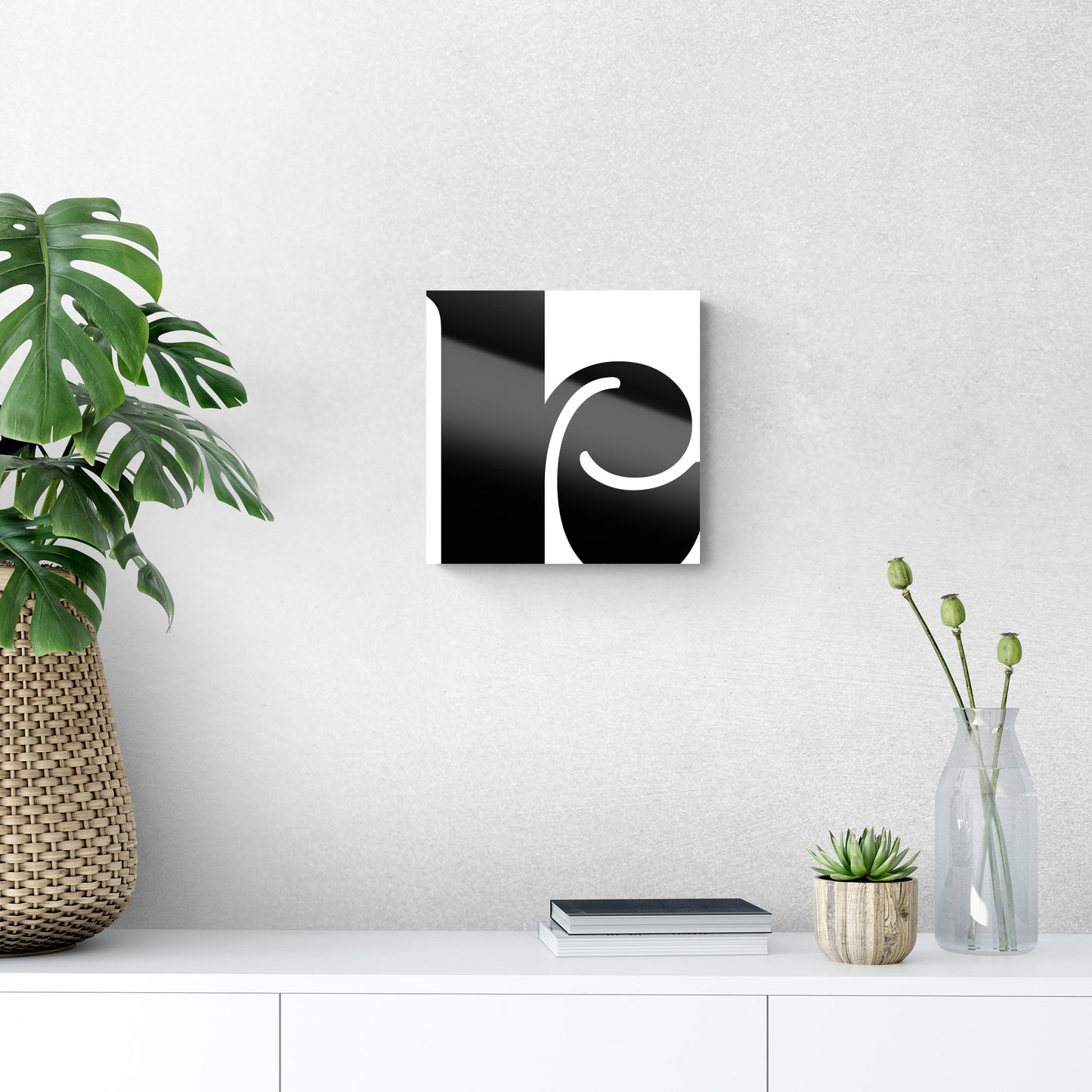 Fun Chunky Monogram K | Hi-Def Glass Art | Eaches | Min 1