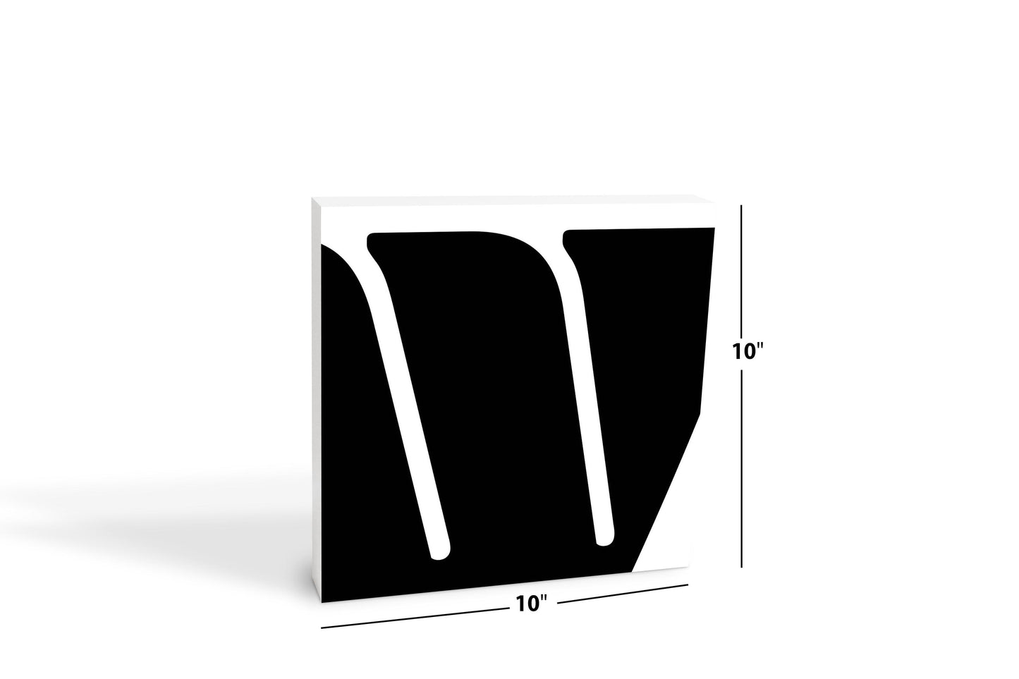 Fun Chunky Monogram W | Wood Block | Eaches | Min 2