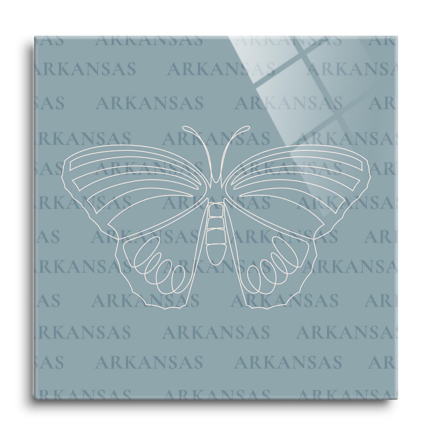 Modern Minimalist Arkansas Diana Fritillary Butterfly | Hi-Def Glass Art | Eaches | Min 1