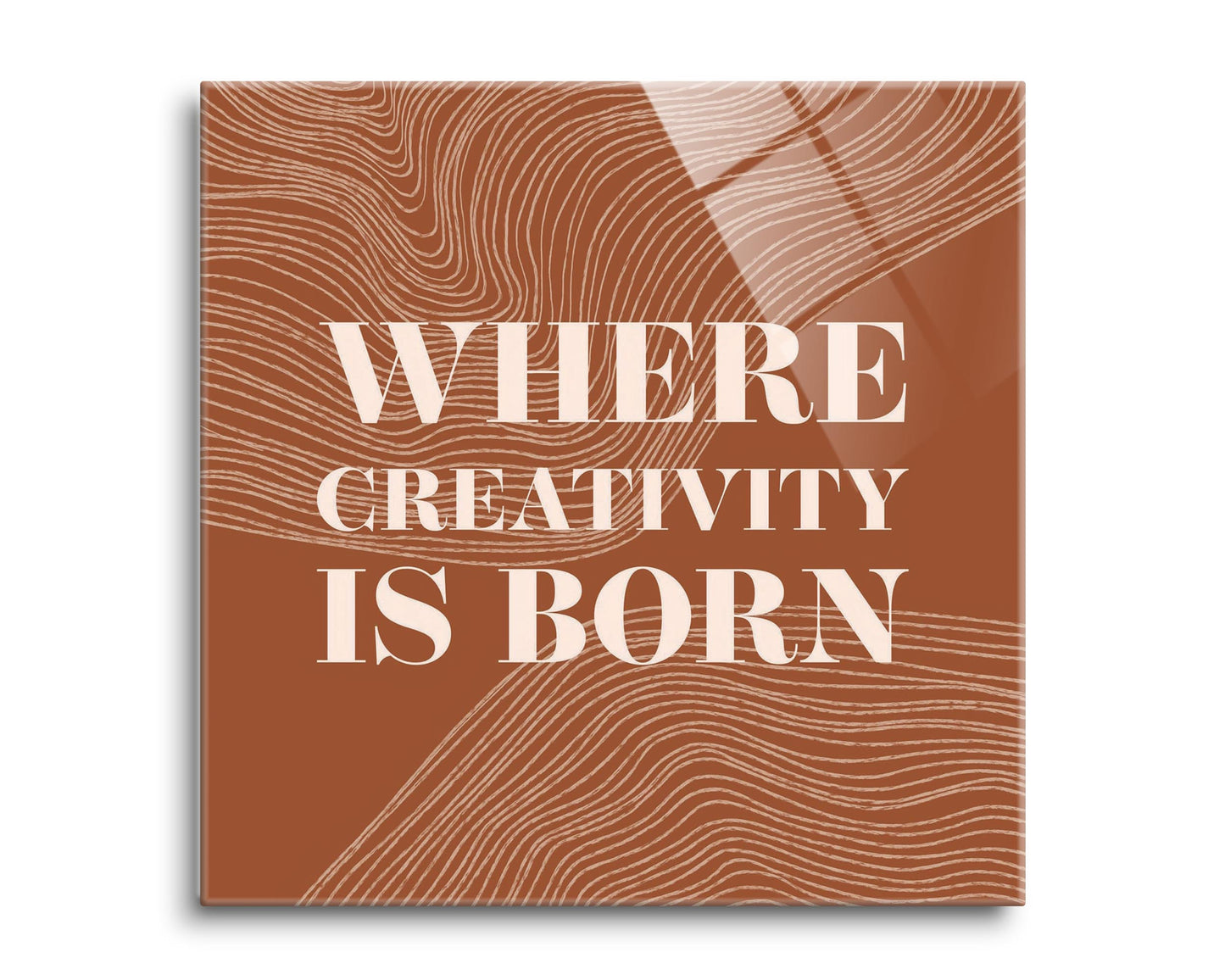Modern Minimalist New York Creativity Is Born | Hi-Def Glass Art | Eaches | Min 2