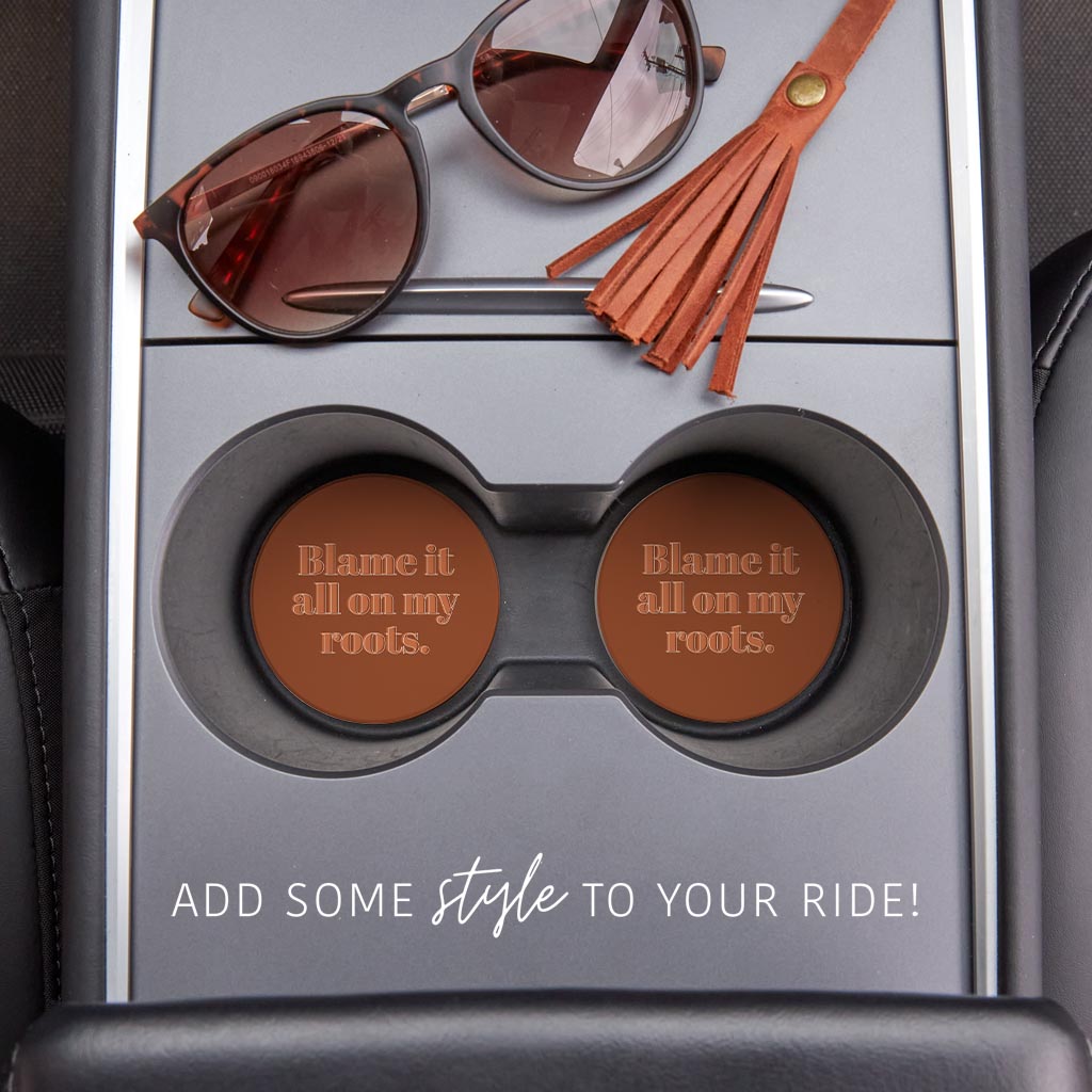 Modern Minimalist Arkansas Roots | Absorbent Car Coasters | Set of 2 | Min 4