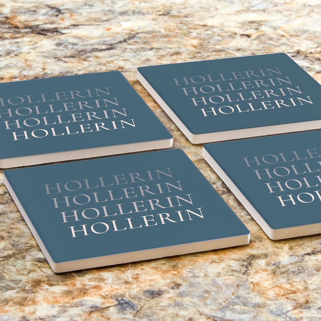 Modern Minimalist Arkansas Hollerin | Absorbent Coasters | Set of 4 | Min 2