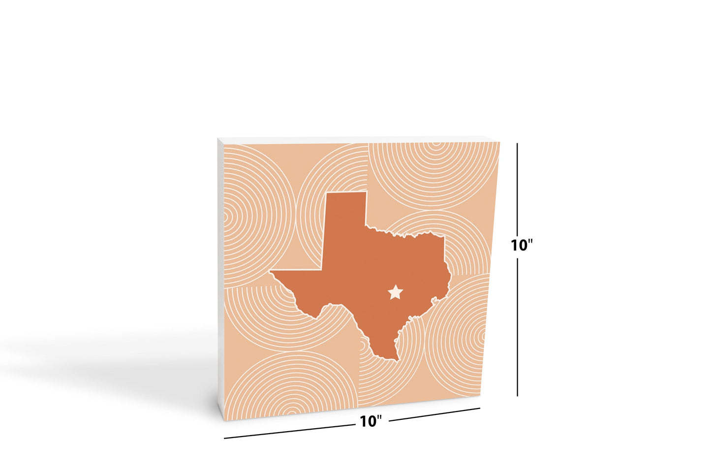 Modern Minimalist Texas Austin Star | Wood Block | Eaches | Min 2