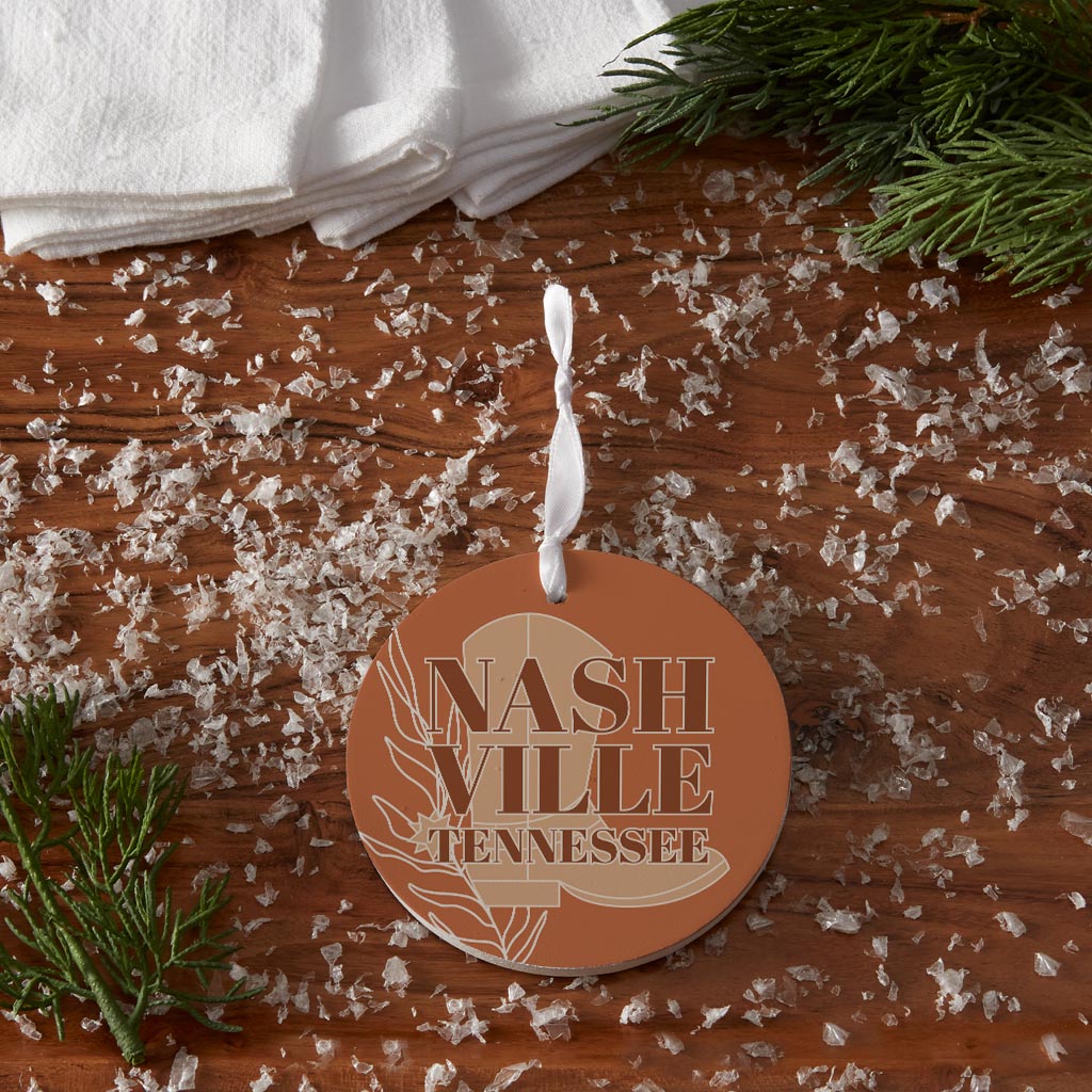 Modern Minimalist Tennessee Nashville Boot| Wood Ornament | Eaches | Min 6