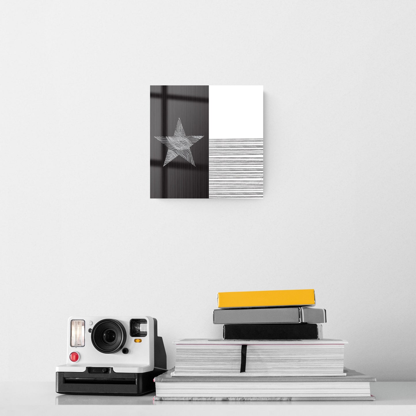 Modern Texas State Flag Abstract Lines | Hi-Def Glass Art | Eaches | Min 2