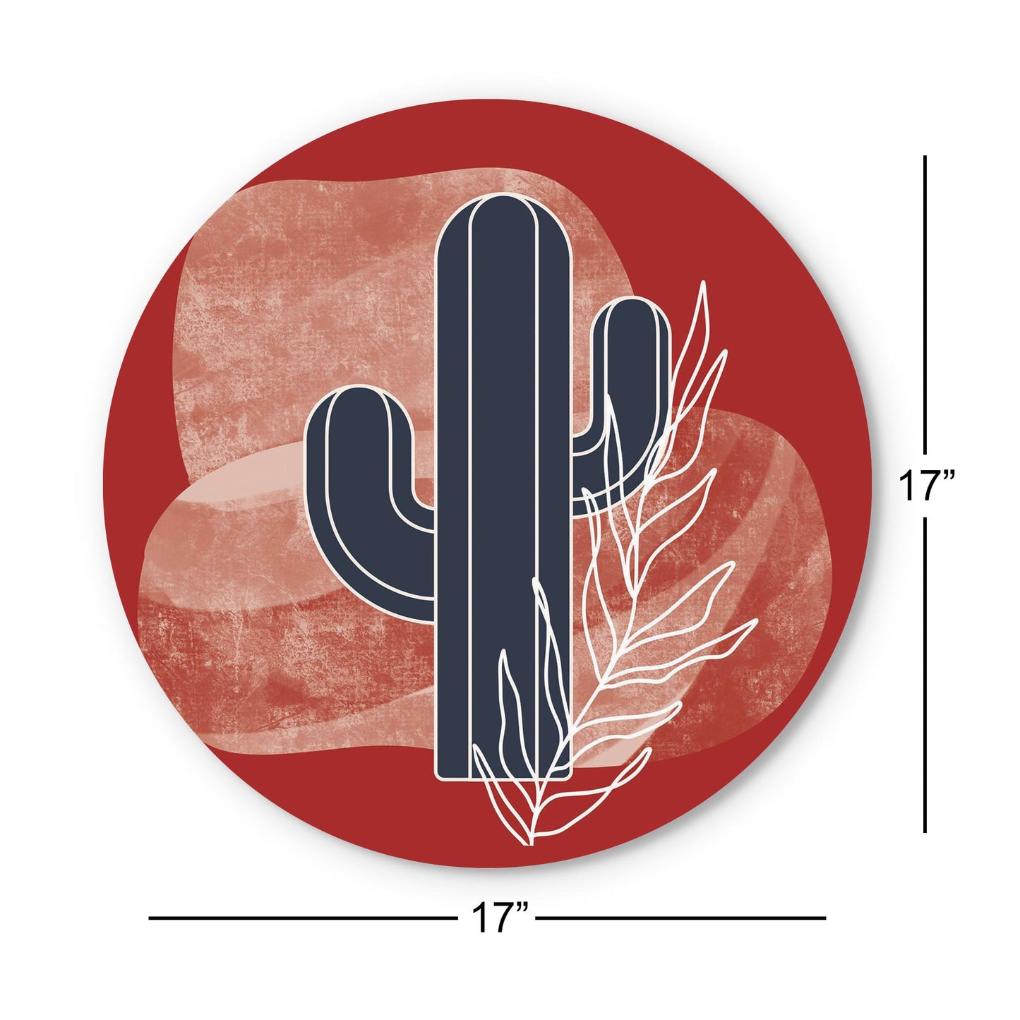 Modern Minimalist Texas Colors Cactus | Wood Sign | Eaches | Min 1