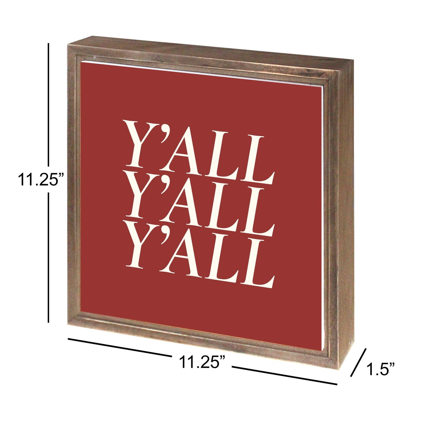 Modern Minimalist Oklahoma Yall | Wood Sign | Eaches | Min 1