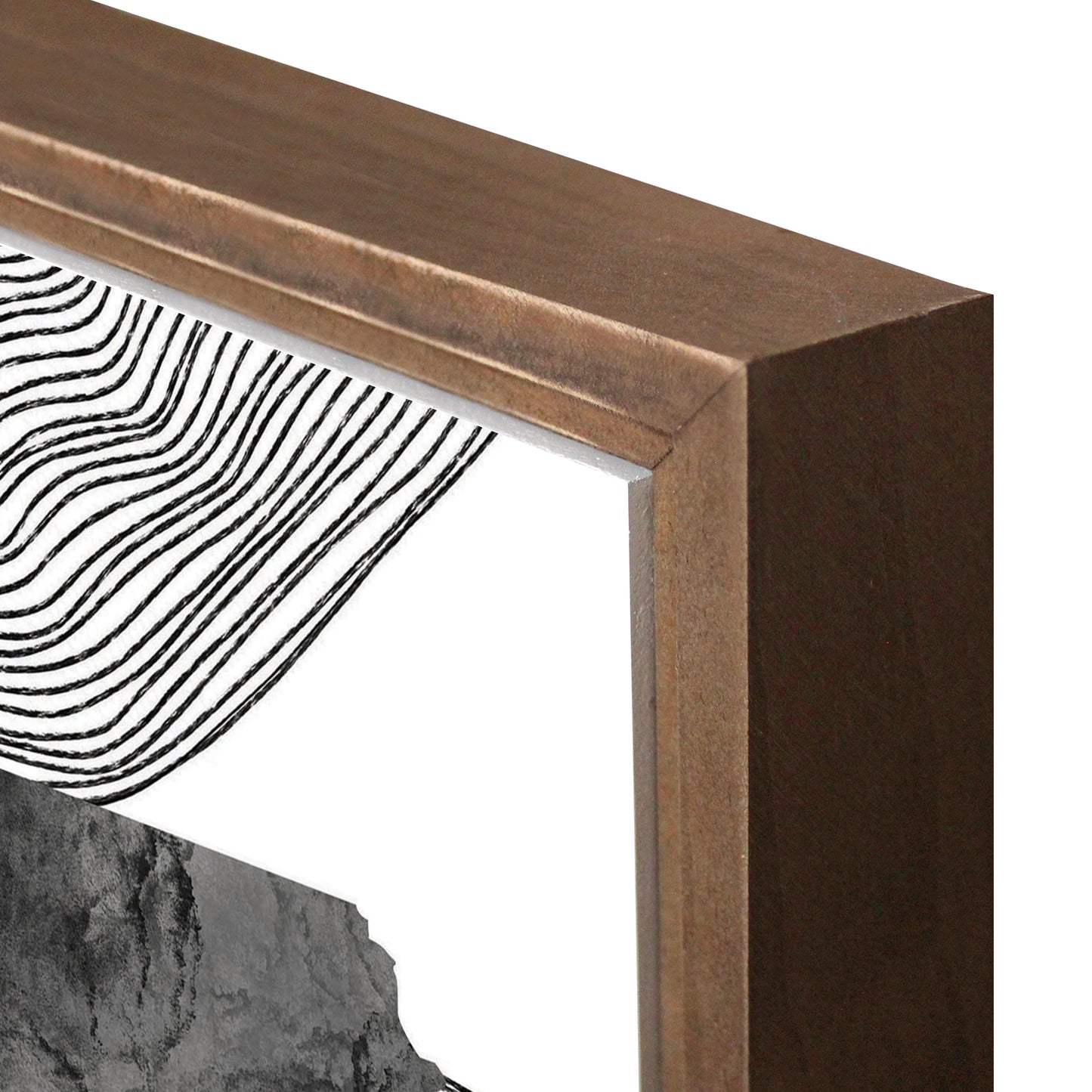 Minimalistic B&W Pennsylvania Shape Fluid Lines | Wood Sign | Eaches | Min 1