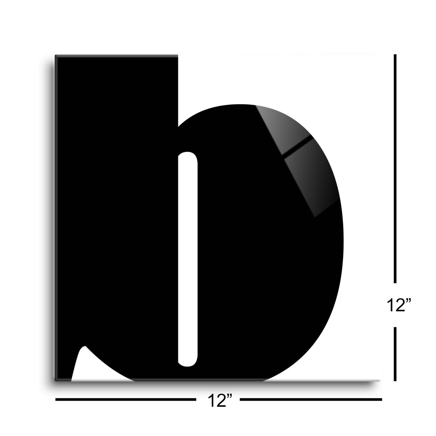 Fun Chunky Monogram B | Hi-Def Glass Art | Eaches | Min 1