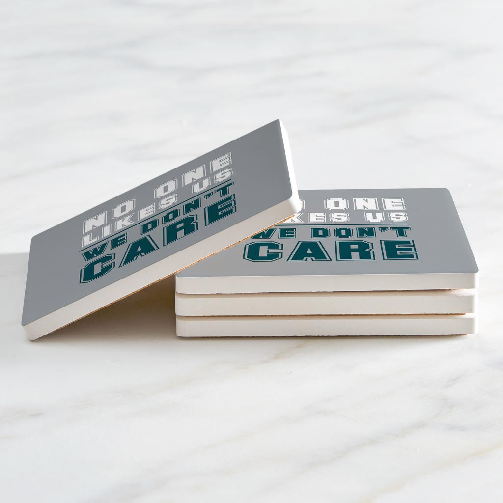 Modern Minimalist Pennsylvania We Dont Care | Absorbent Coasters | Set of 4 | Min 2