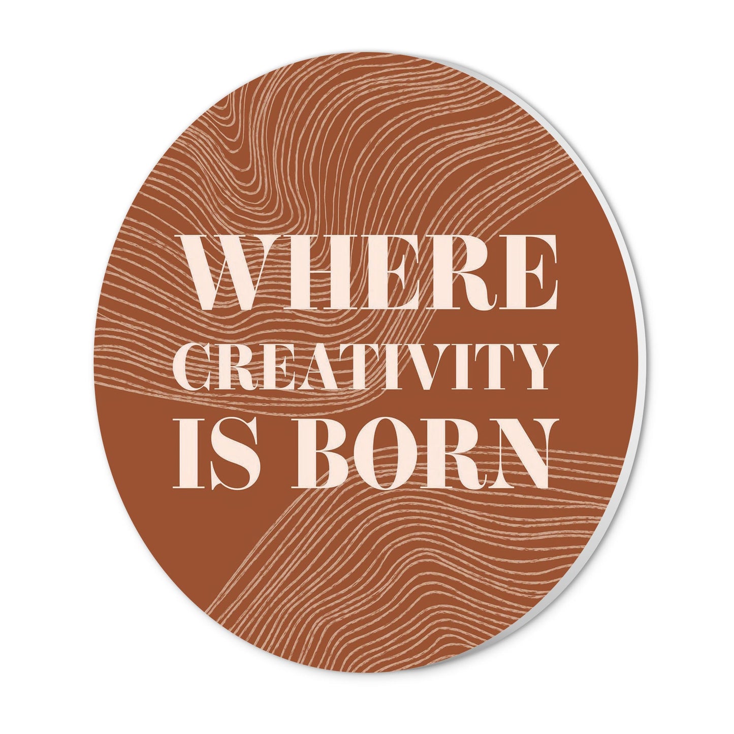 Modern Minimalist New York Creativity Is Born | Wood Sign | Eaches | Min 1
