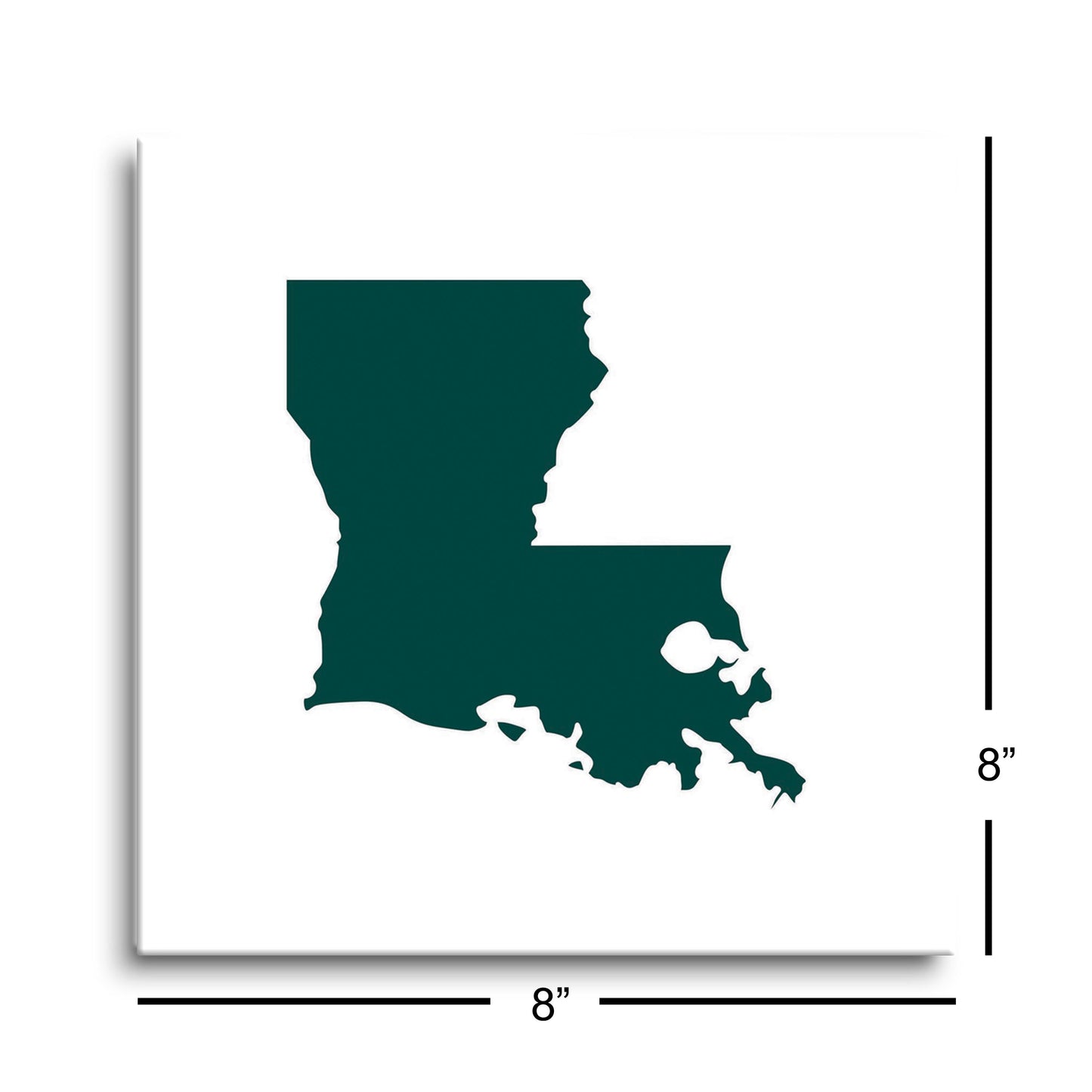 Blue White Louisiana State Shape | Hi-Def Glass Art | Eaches | Min 2