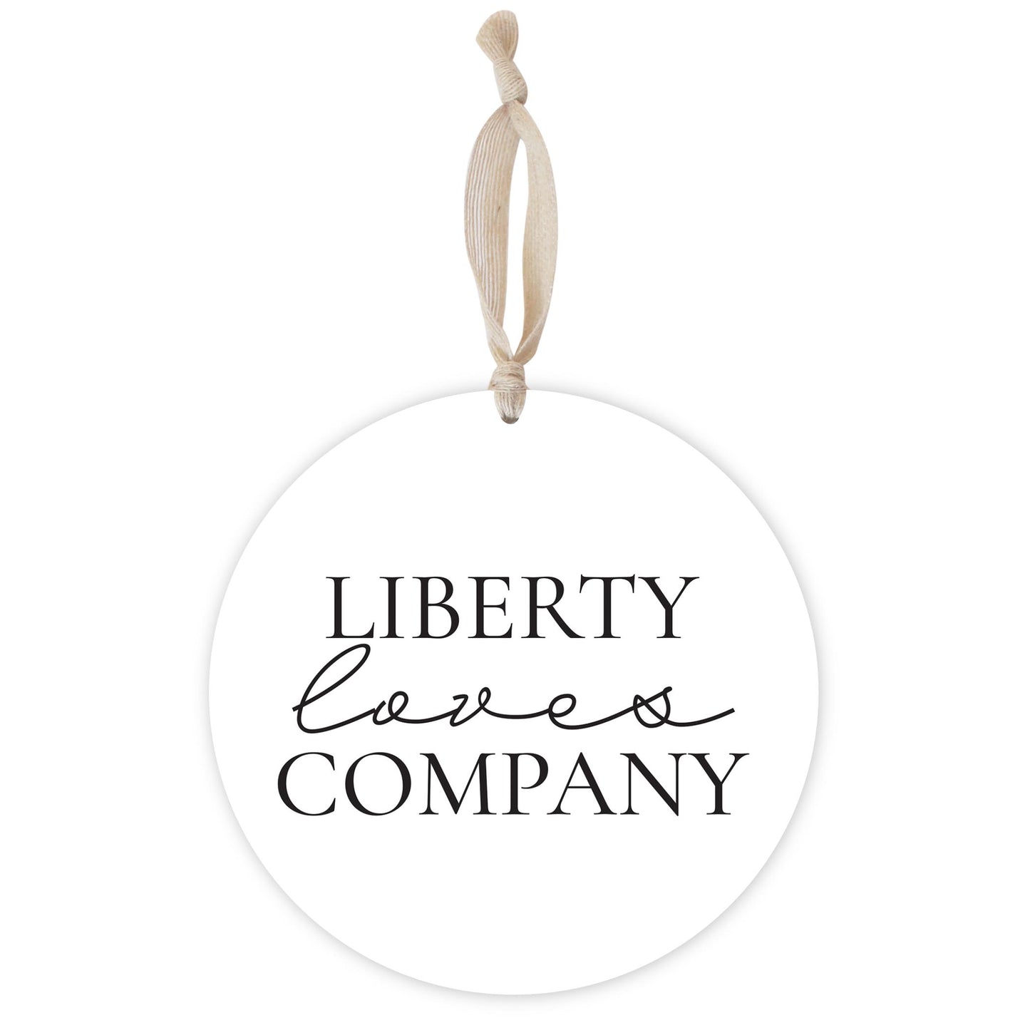 Minimalistic B&W Pennsylvania Liberty Quip | Wood Ornament | Eaches | Min 1